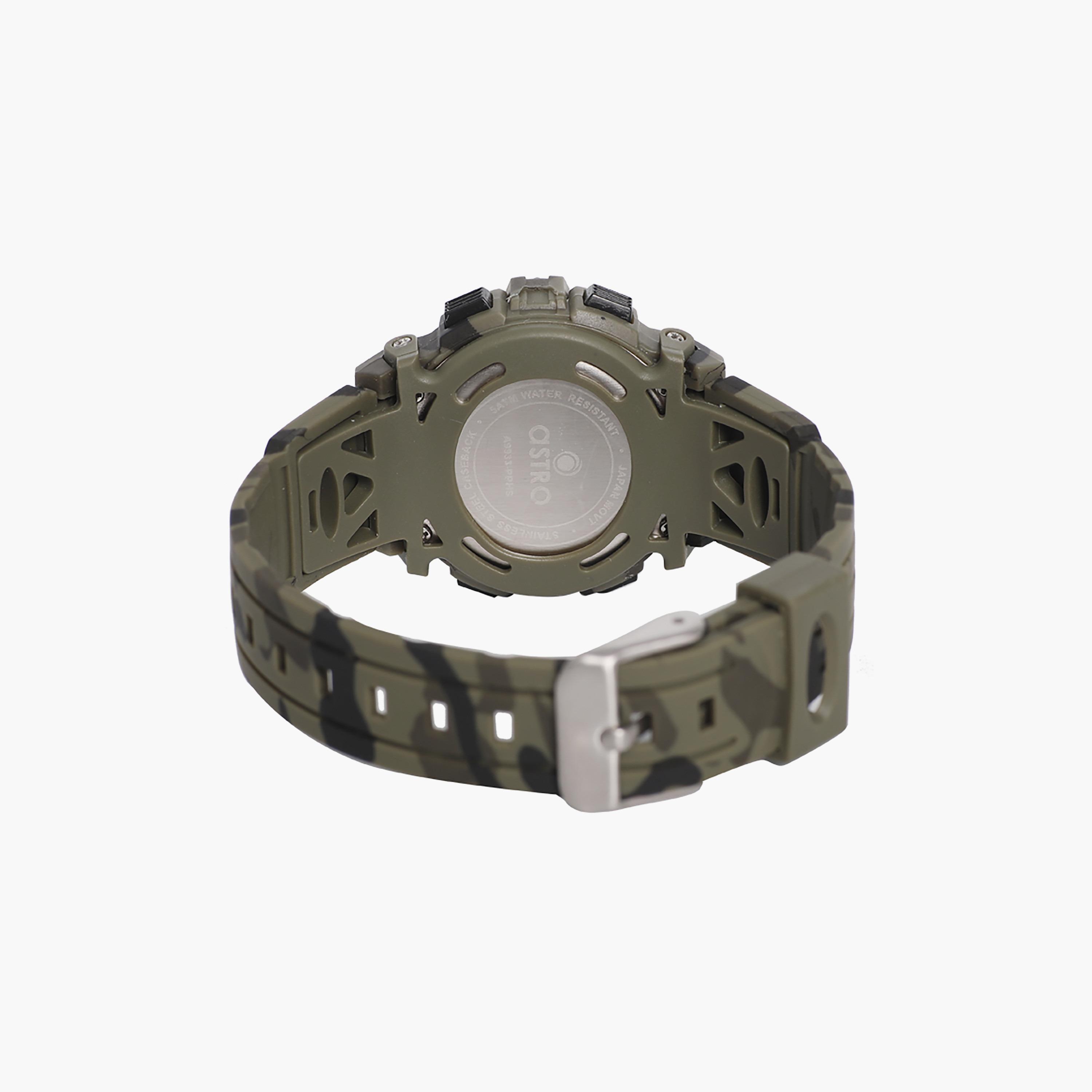  A9933 | ساعة استرو رقمية للاطفال بسوار سيليكون أخضر-girls-accessories-watches-image-3