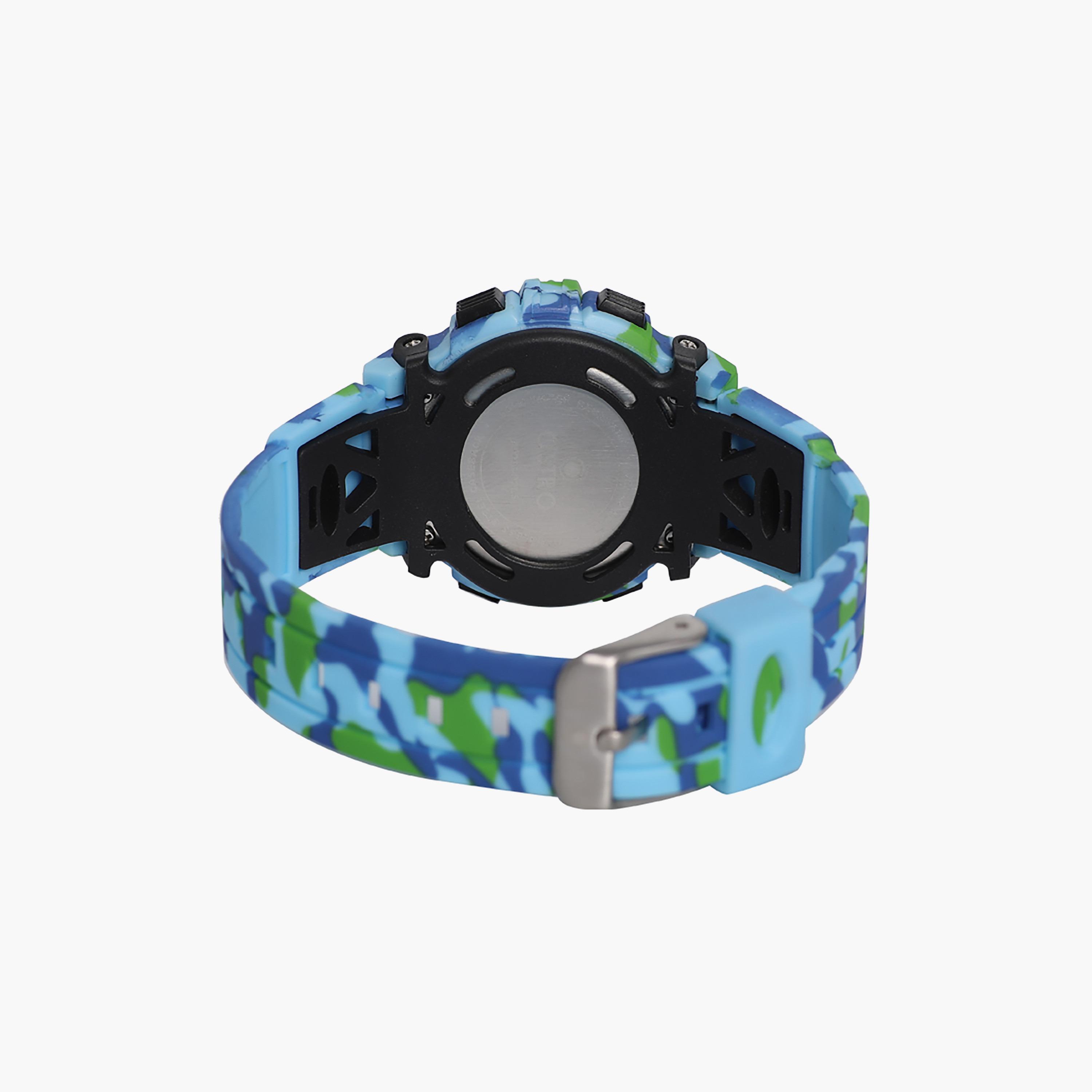  A9933 | ساعة استرو رقمية للاطفال بسوار سيليكون أزرق-girls-accessories-watches-image-3