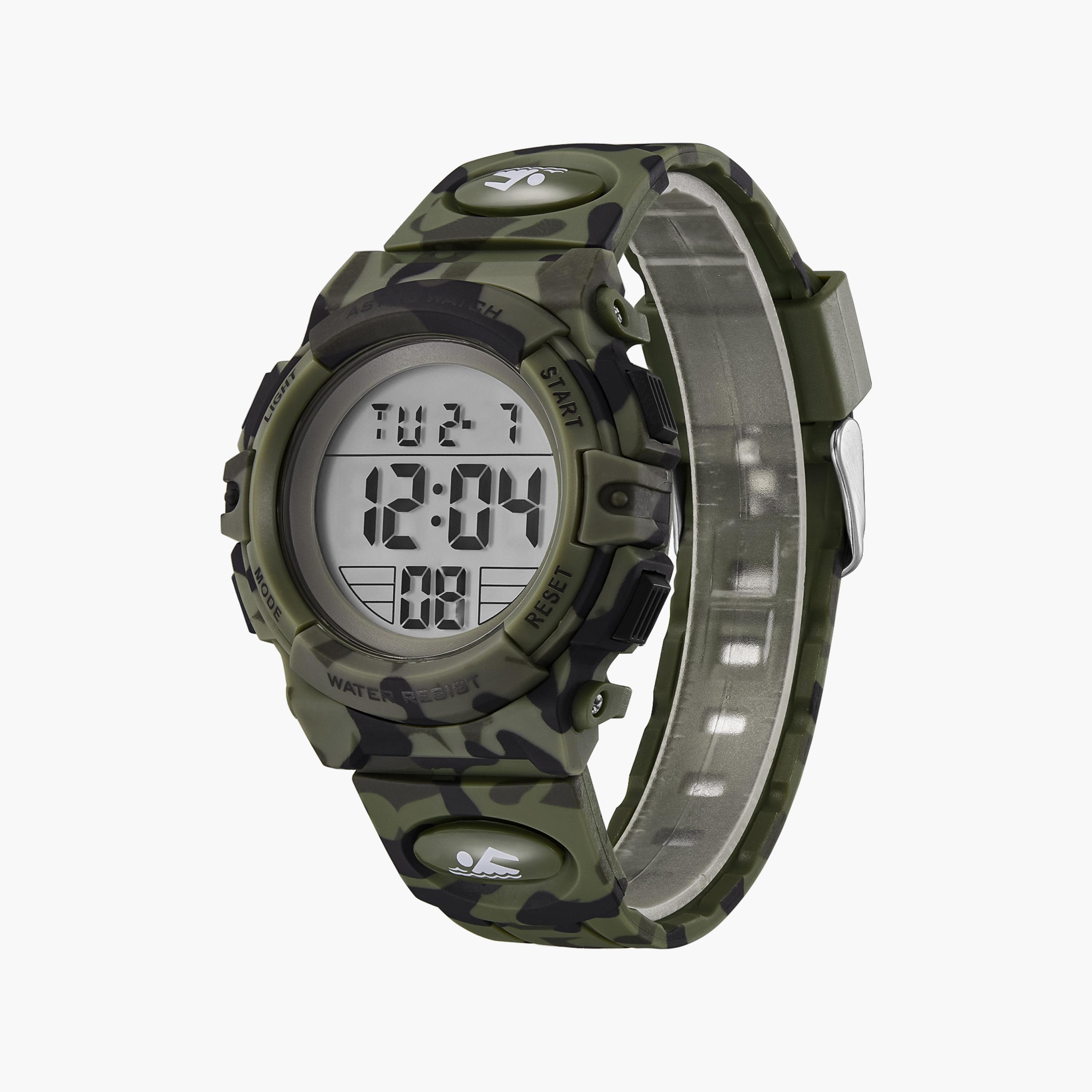  A9934 | ساعة استرو رقمية للاطفال بسوار سيليكون أخضر-girls-accessories-watches-image-2