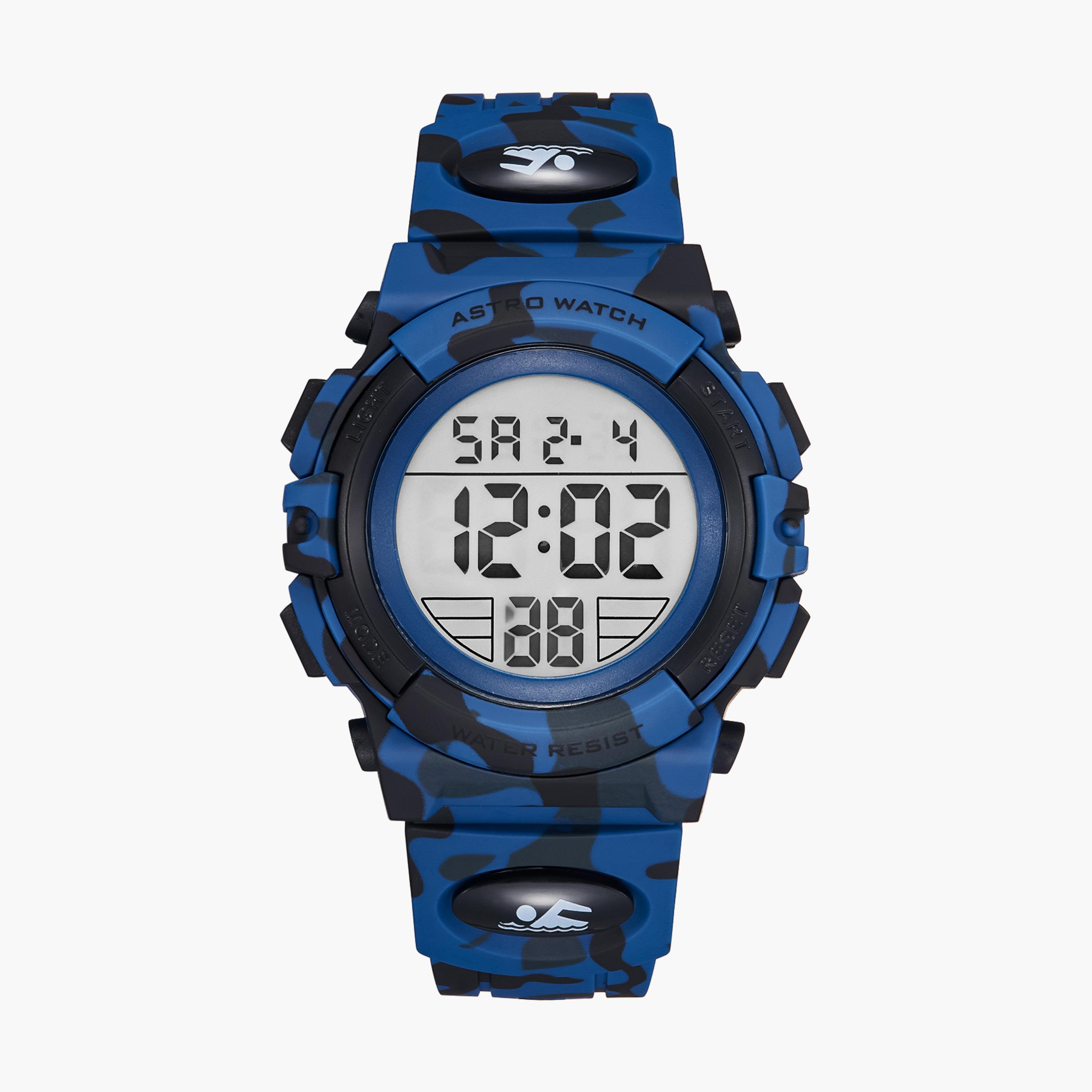 Astro Kids Blue Digital Silicone Strap Watch | A9934-girls-accessories-watches-image-1