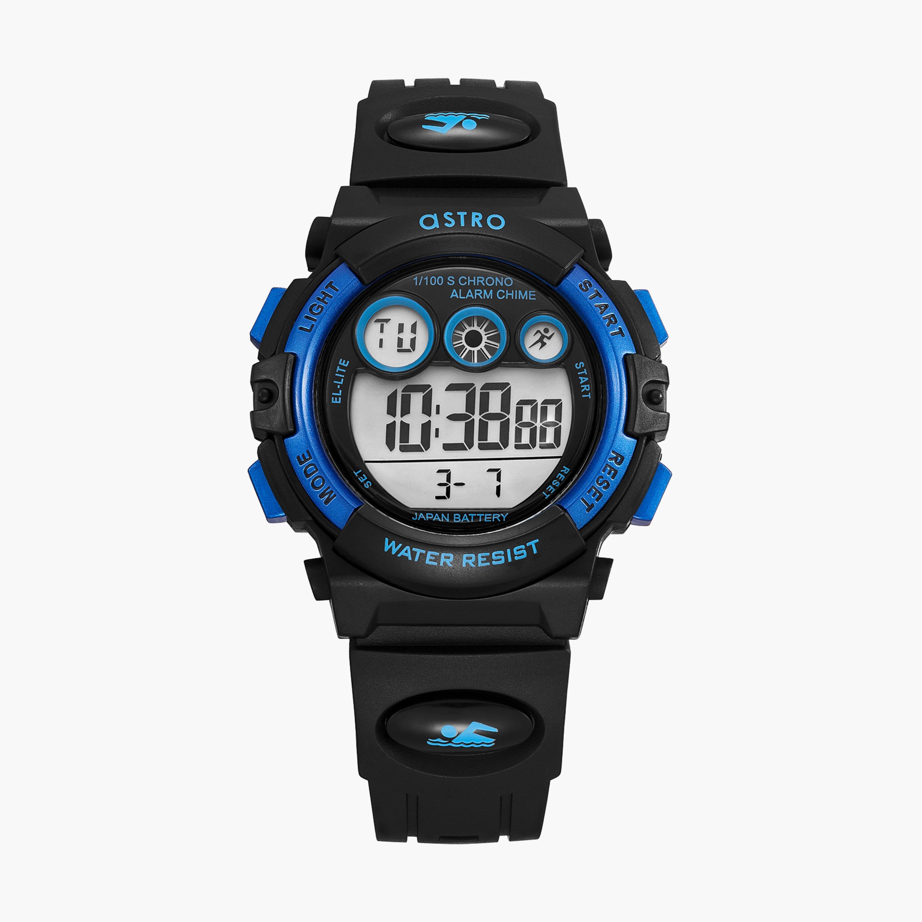  A9935 | ساعة استرو رقمية سوداء بسوار سيليكون للاطفال-girls-accessories-watches-image-1