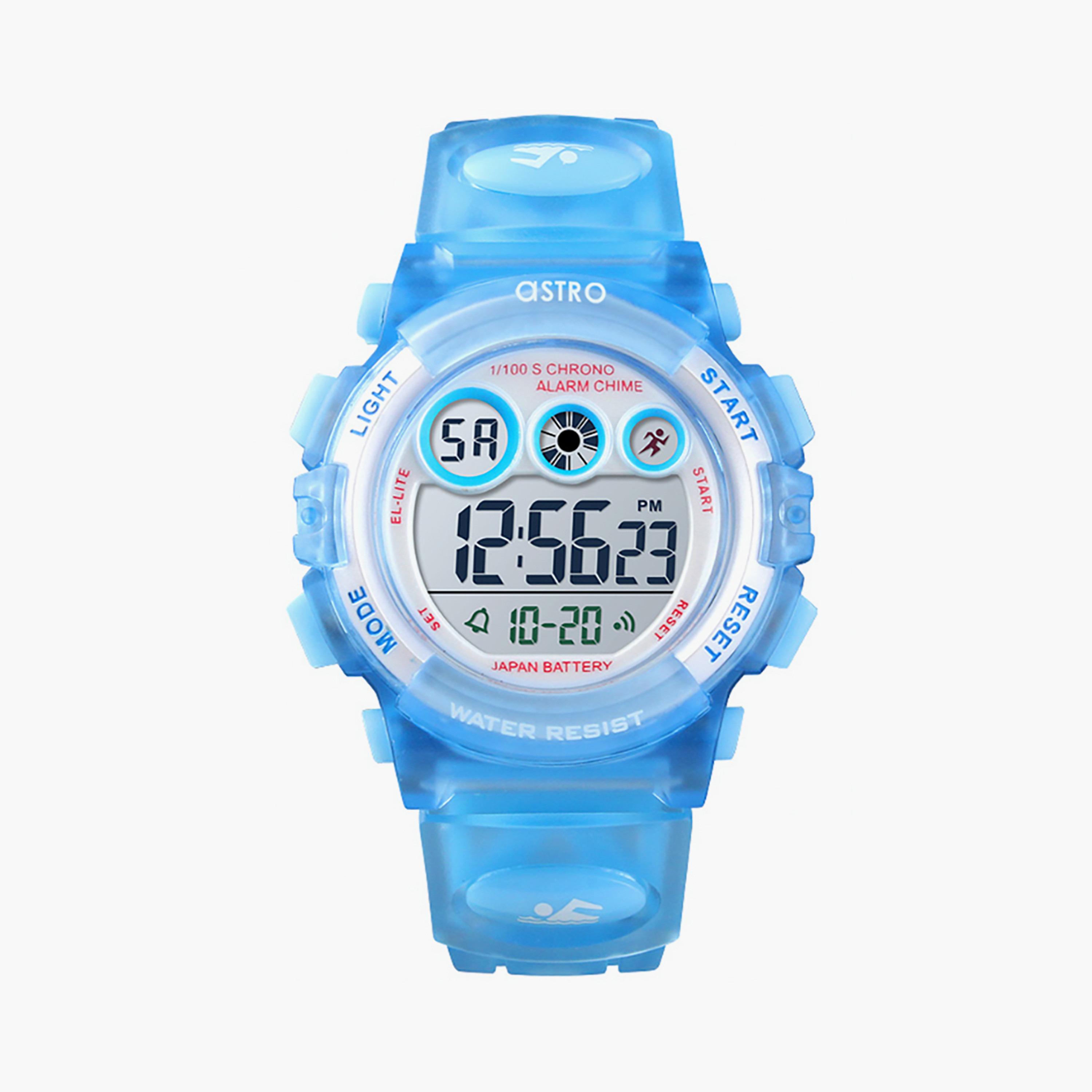  A9935 | ساعة استرو رقمية للاطفال بسوار سيليكون أزرق-girls-accessories-watches-image-1