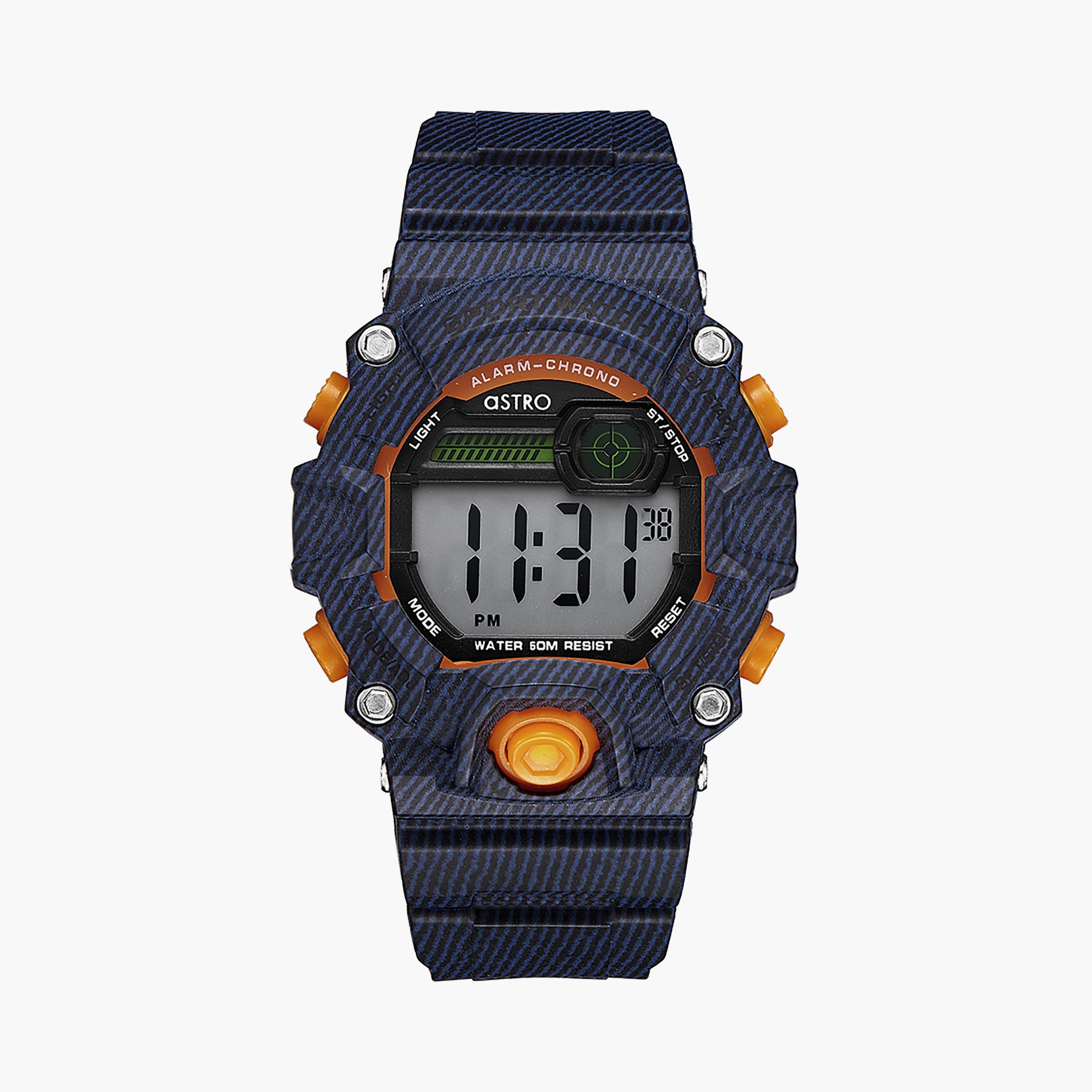  A9936 | ساعة استرو رقمية للاطفال بسوار سيليكون أزرق-girls-accessories-watches-image-1