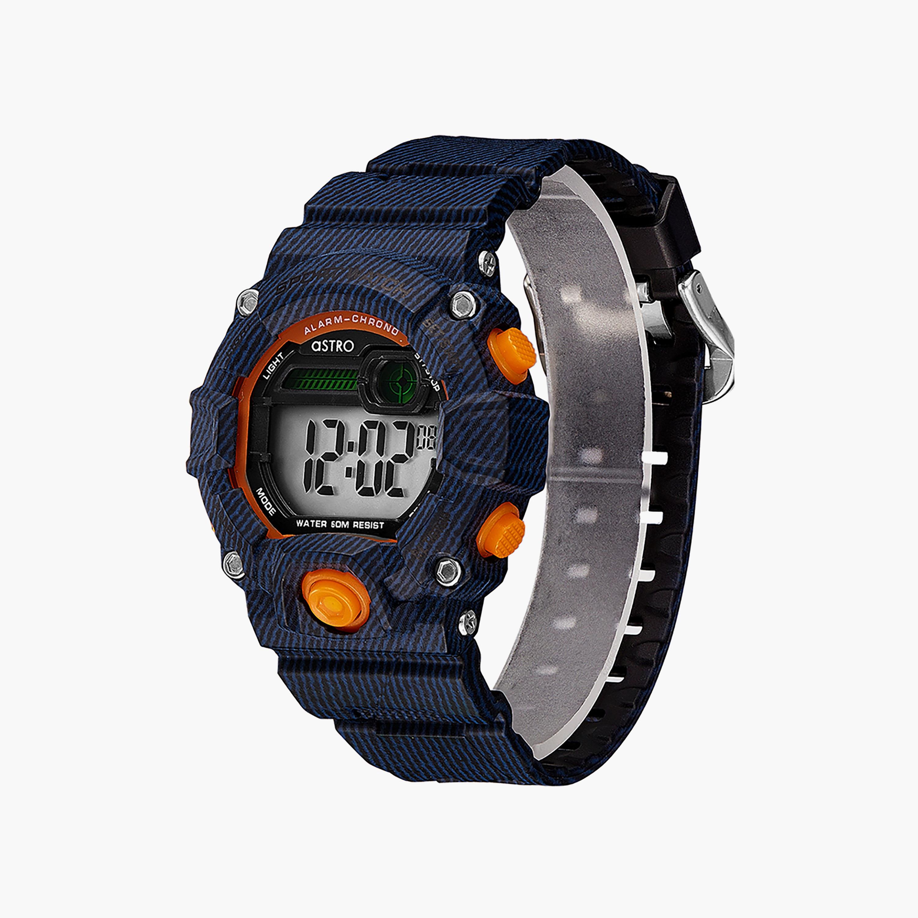 Astro Kids Blue Digital Silicone Strap Watch | A9936-girls-accessories-watches-image-2