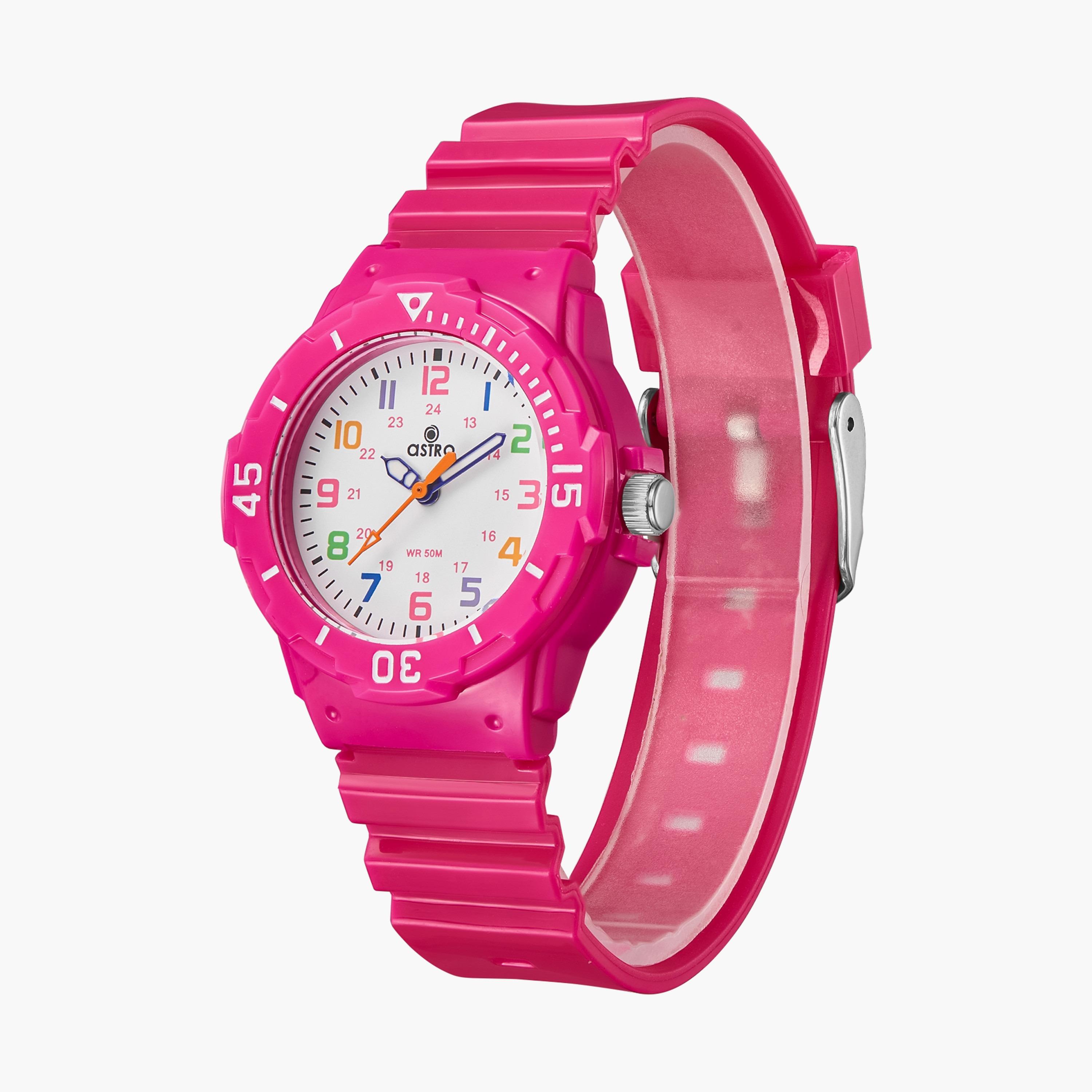Astro Kids Pink Analog Silicone Strap Watch | A9820-girls-accessories-watches-image-2