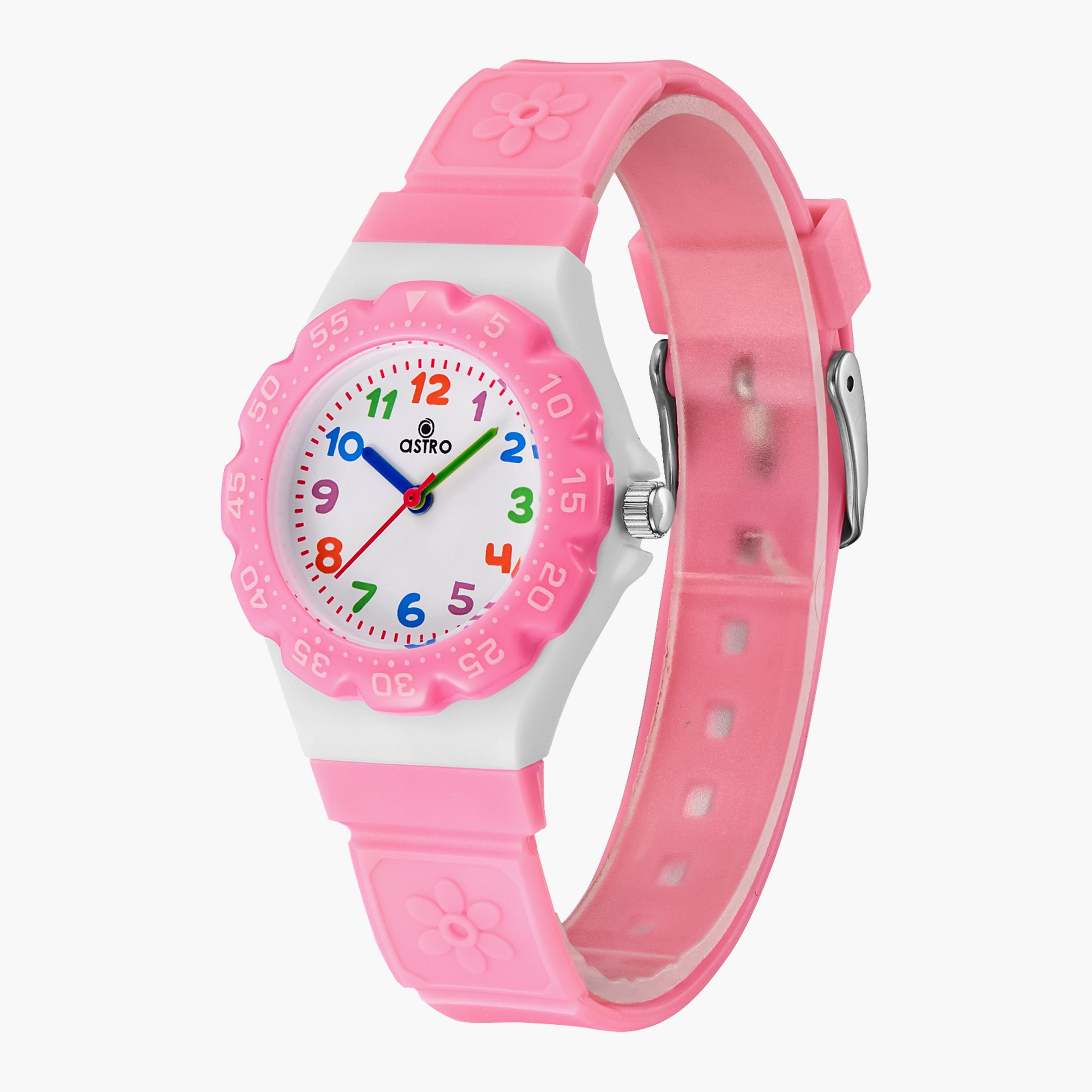  A23803 | ساعة أسترو ذات أنالوج باللون الوردي بسوار سيليكون للاطفال-girls-accessories-watches-image-2