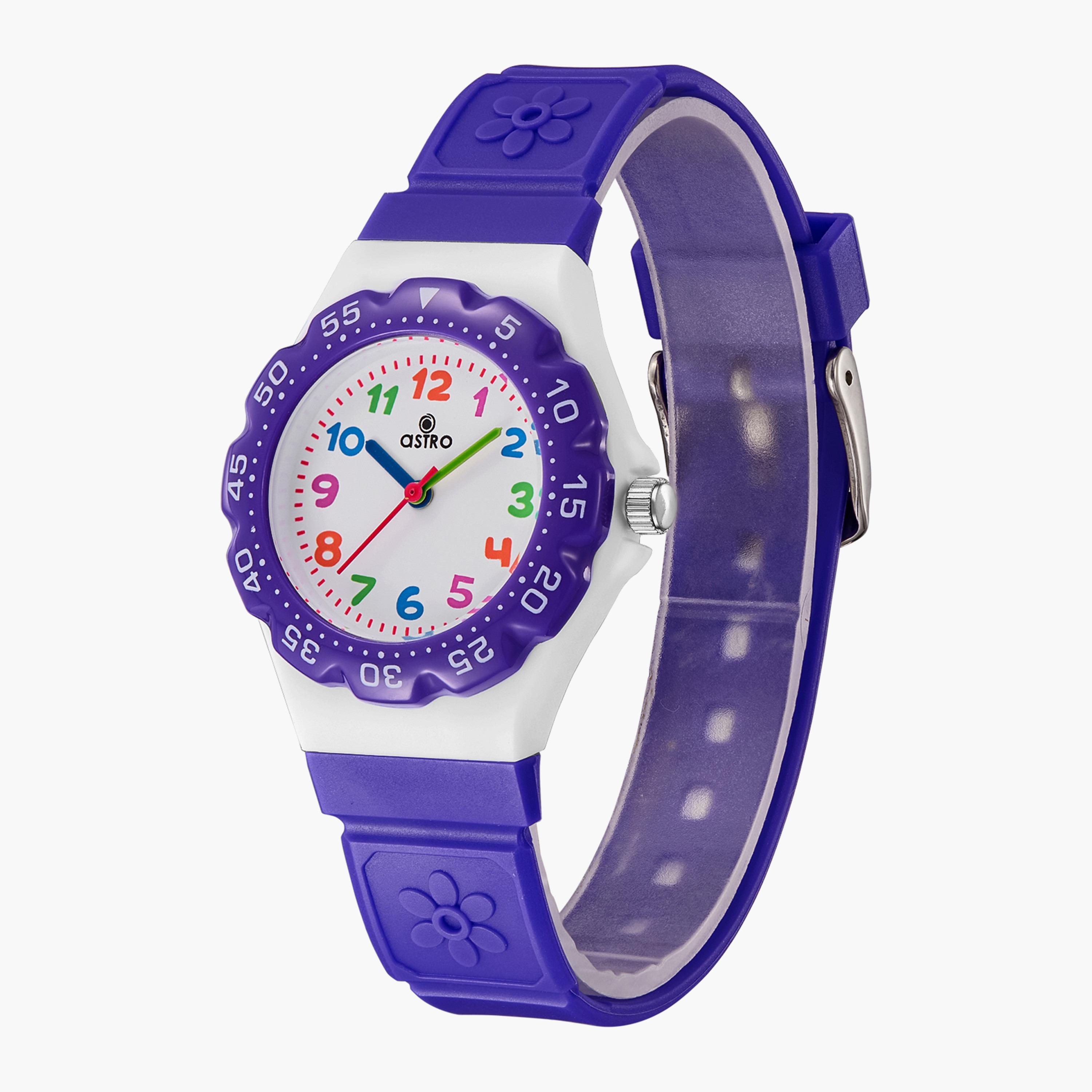  A23803 | ساعة استرو للاطفال ذات انالوج باللون البنفسجي بسوار سيليكون-girls-accessories-watches-image-2