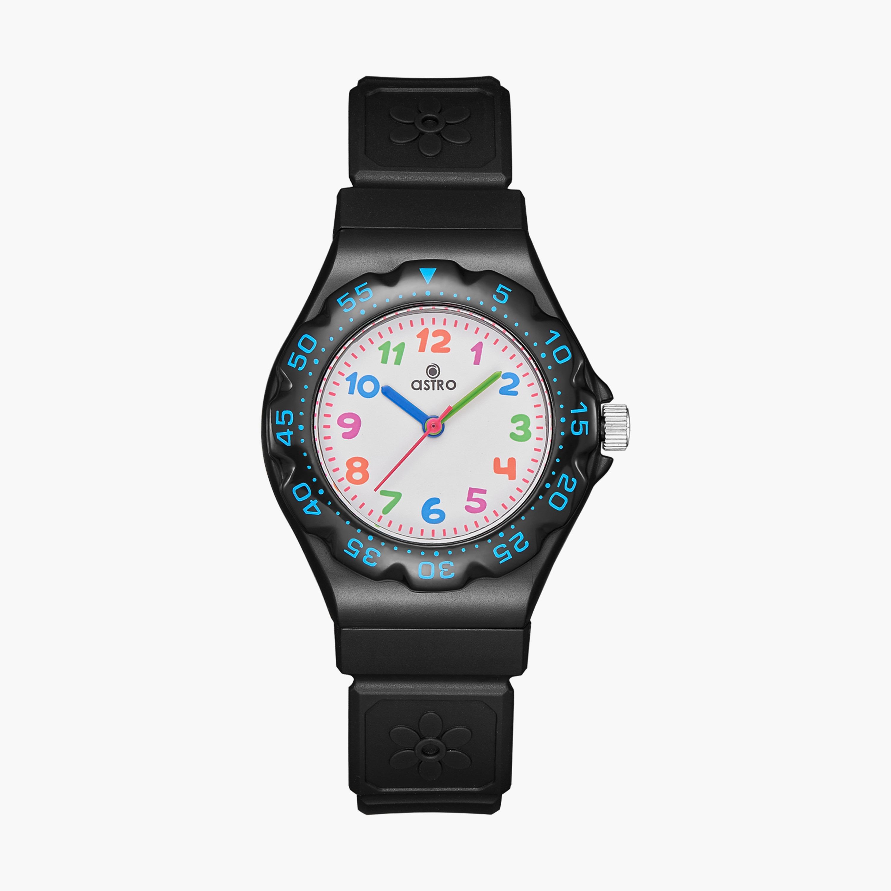  A23803 | ساعة أسترو للاطفال ذات أنالوج سوداء بسوار سيليكون-girls-accessories-watches-image-1