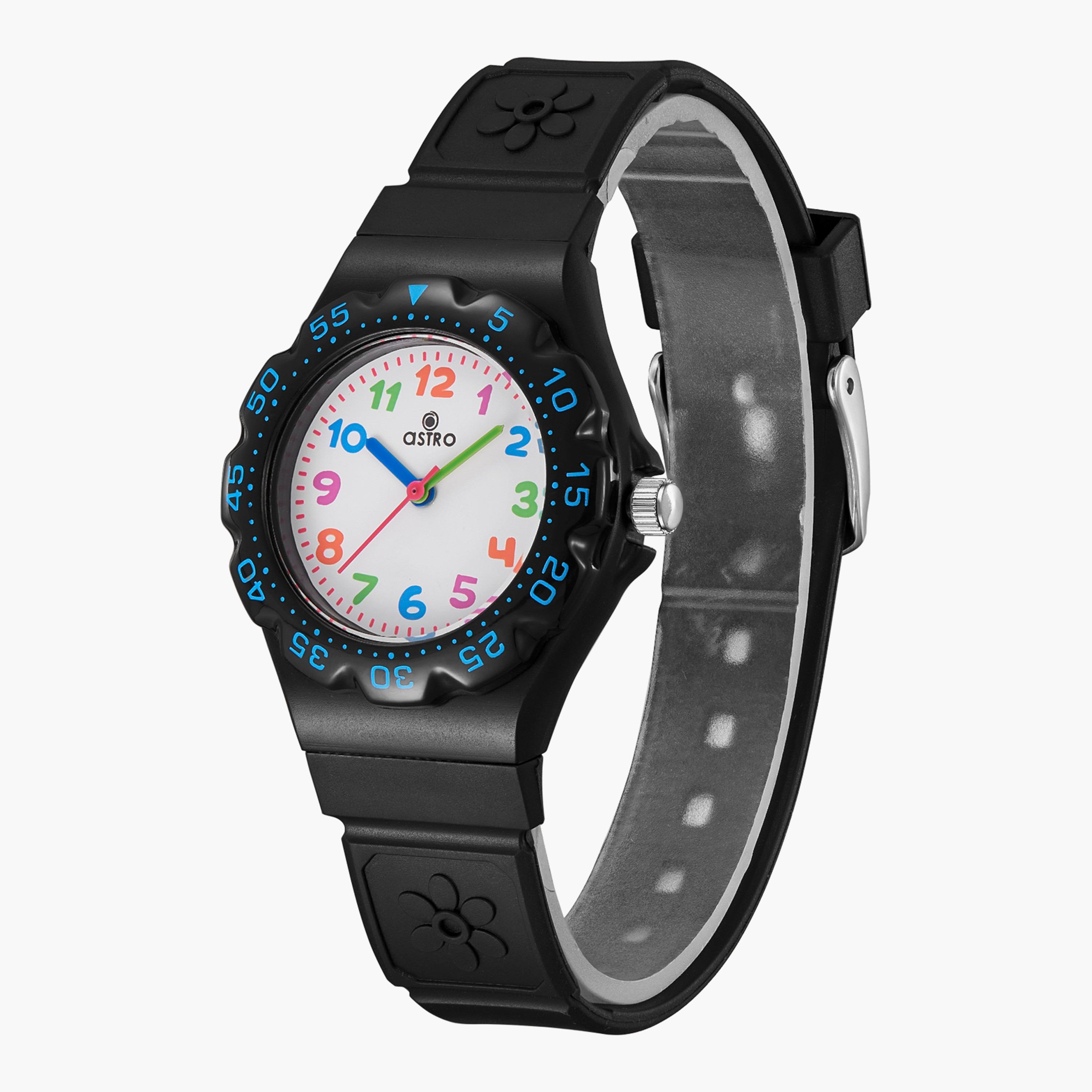  A23803 | ساعة أسترو للاطفال ذات أنالوج سوداء بسوار سيليكون-girls-accessories-watches-image-2