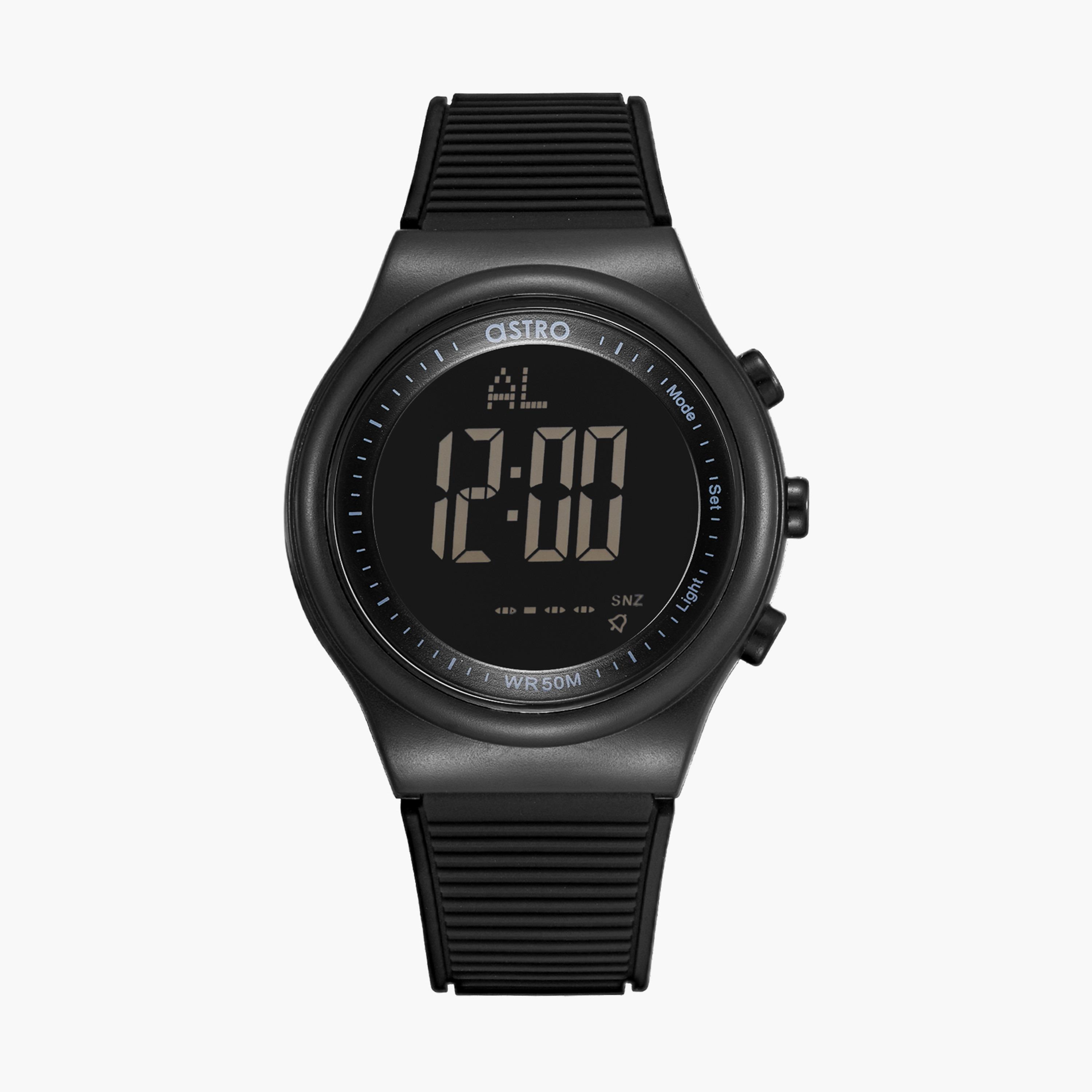Astro Kids Black Digital Silicone Strap Watch | A23905 | 39 MM-girls-accessories-watches-image-1