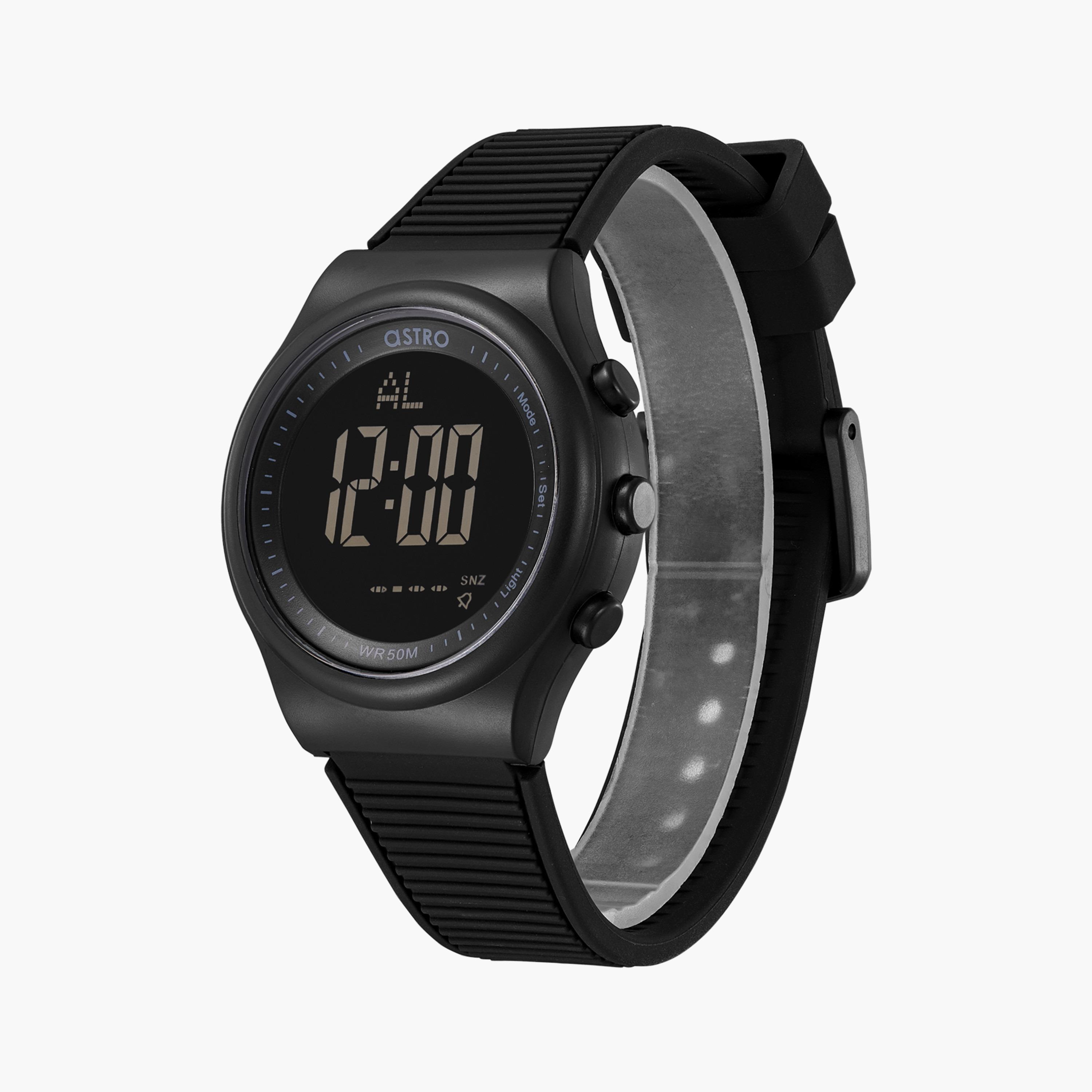 Astro Kids Black Digital Silicone Strap Watch | A23905 | 39 MM-girls-accessories-watches-image-2