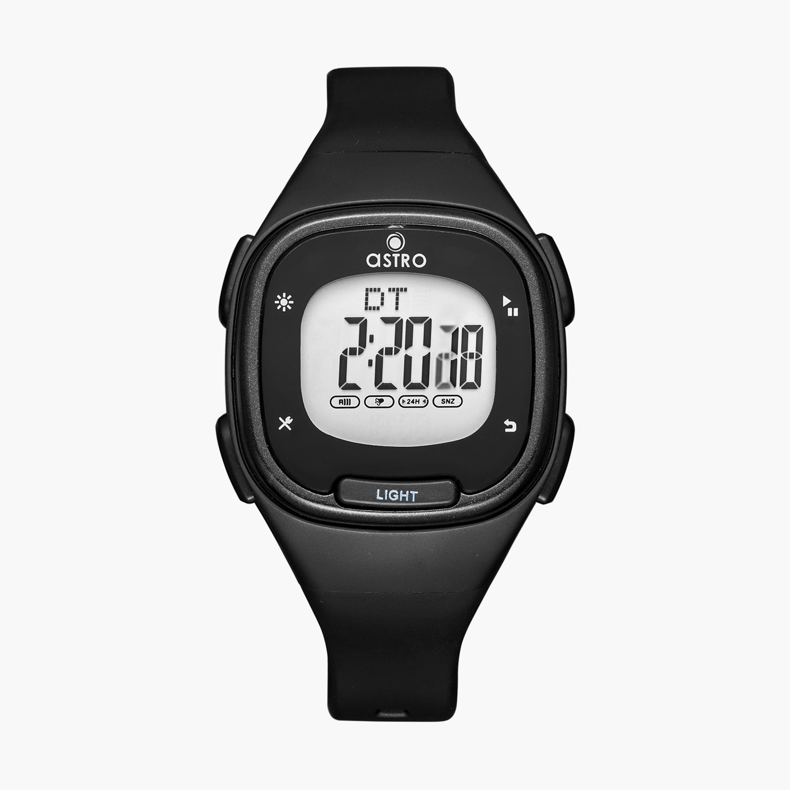 Astro Kids Black Digital Silicone Strap Watch | A23907-girls-accessories-watches-image-1