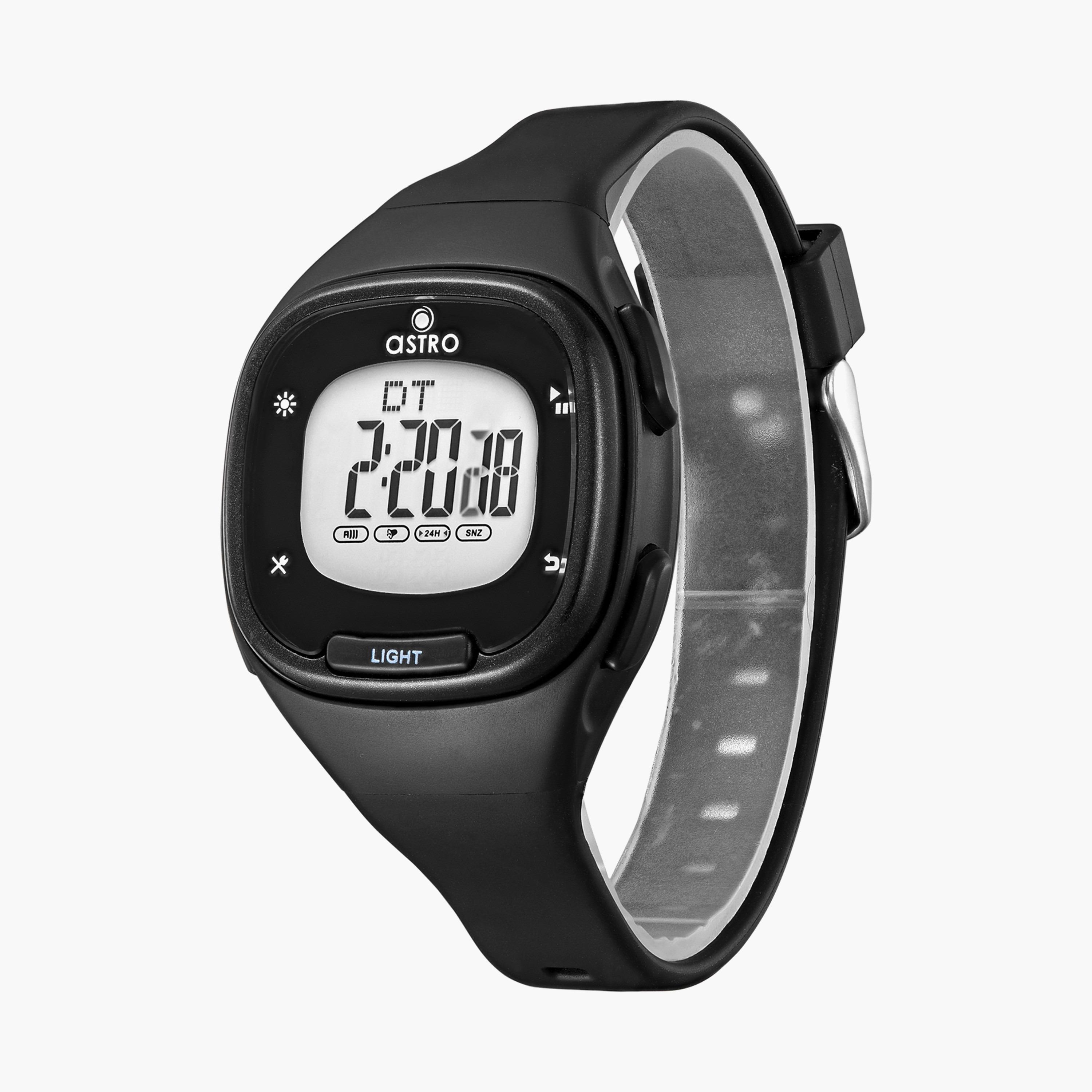Astro Kids Black Digital Silicone Strap Watch | A23907-girls-accessories-watches-image-2