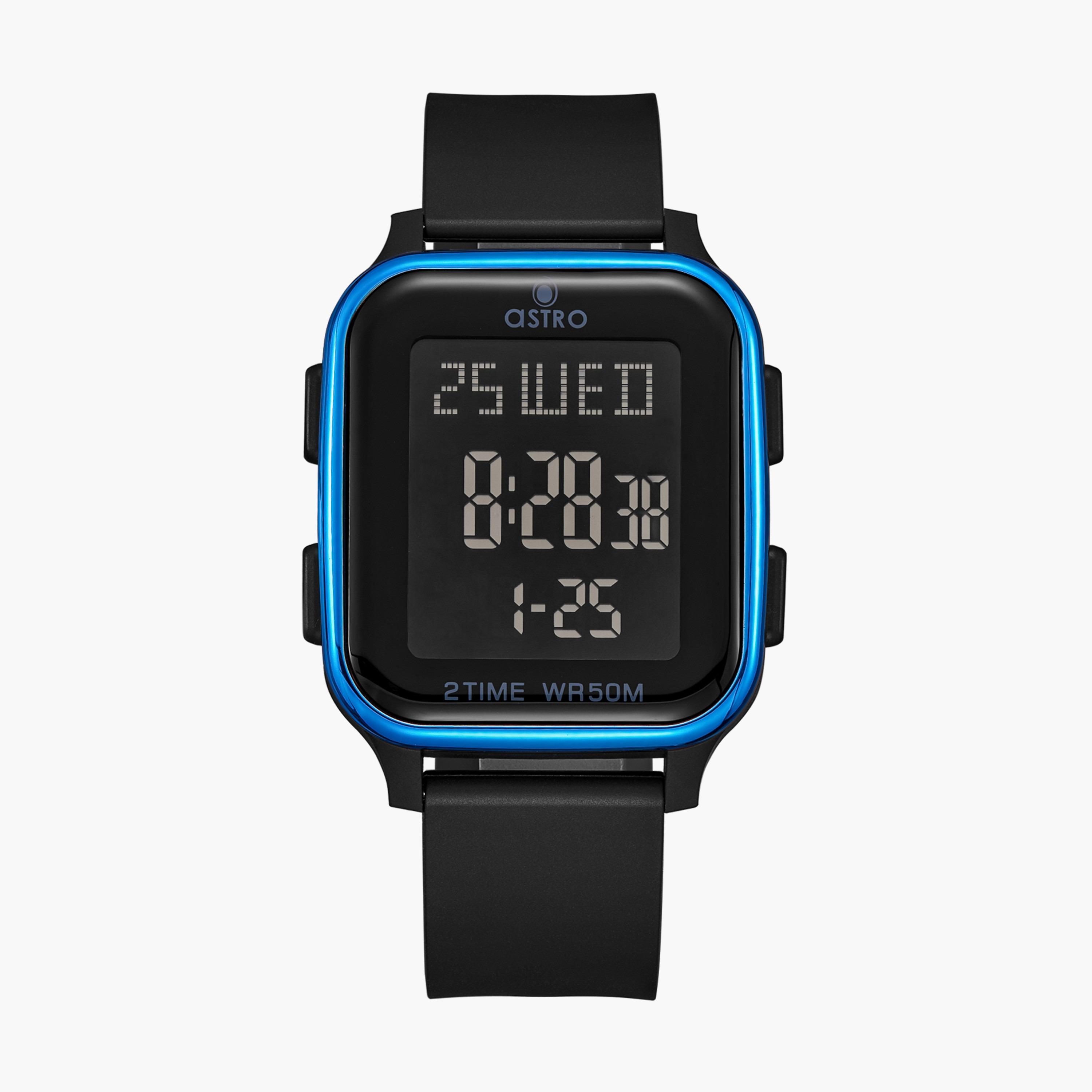  A23908 | ساعة استرو رقمية سوداء بسوار سيليكون للاطفال-girls-accessories-watches-image-1