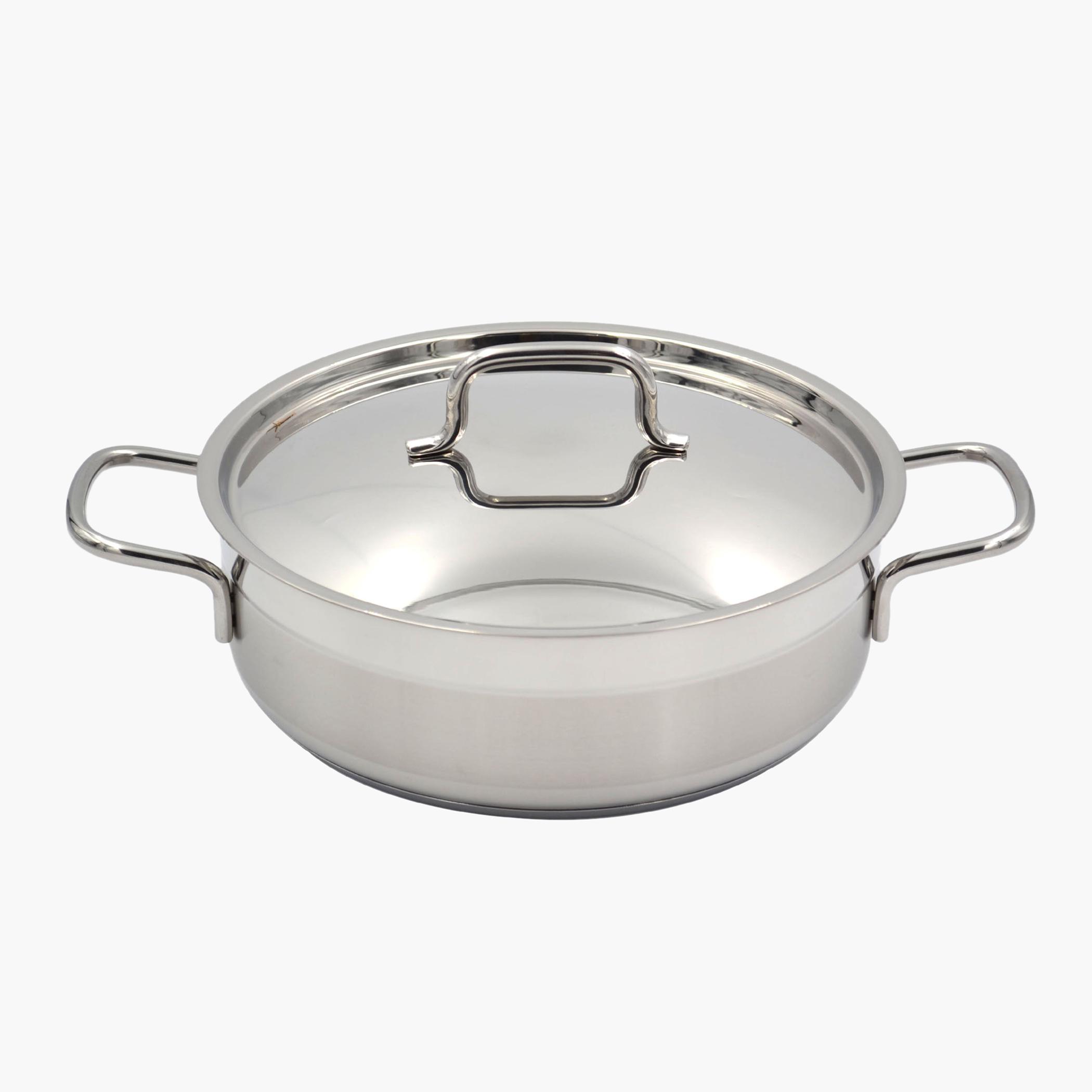Korkmaz Alfa Stainless Steel Casserole Pot - 4.2 L