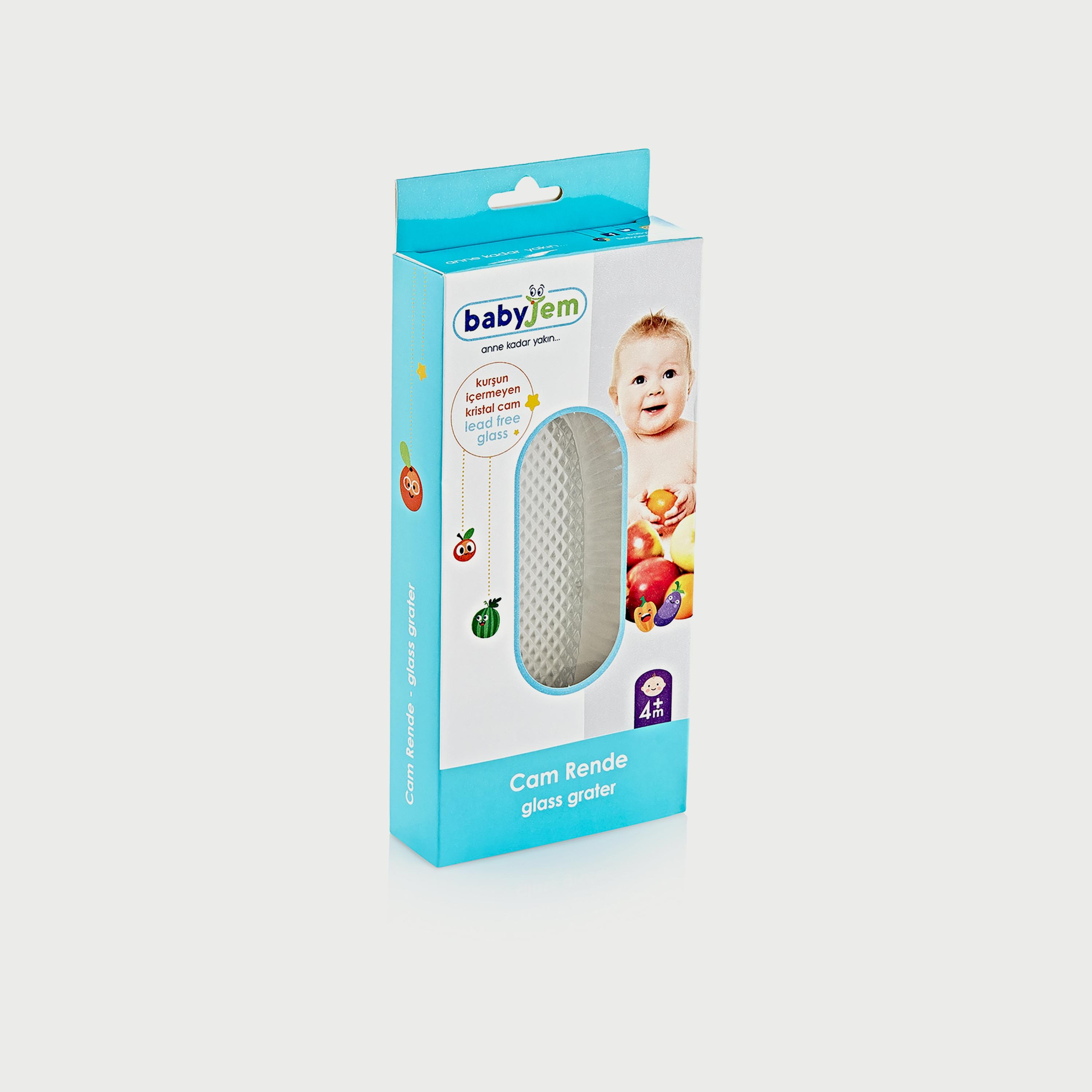 مبرشة طعام زجاجية من بيبي جيم، شفاف-baby-feeding-mealtimeessentials-image-4