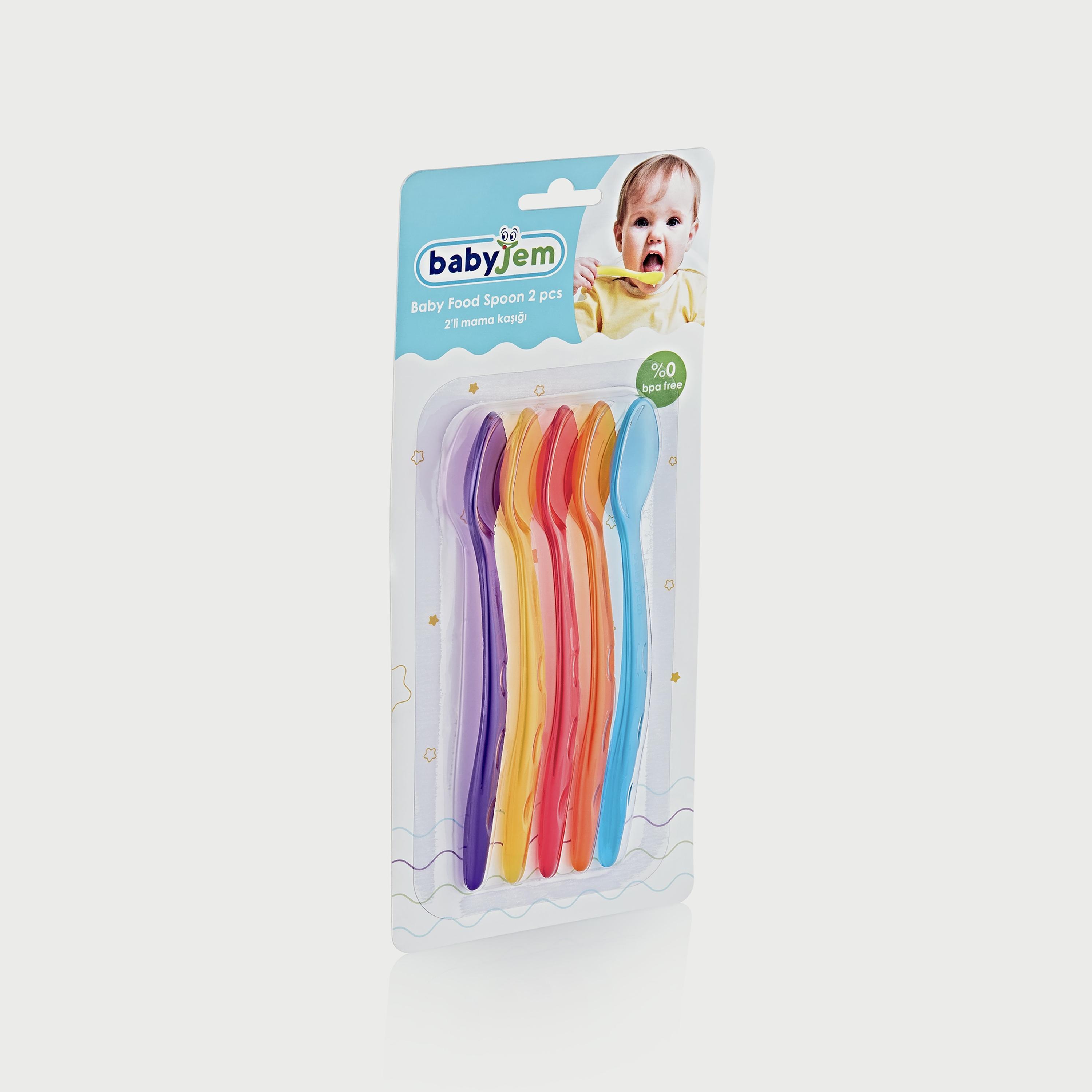 Babyjem 5-Piece Transparent Cup Spoon, Multicolour-baby-feeding-mealtimeessentials-image-2