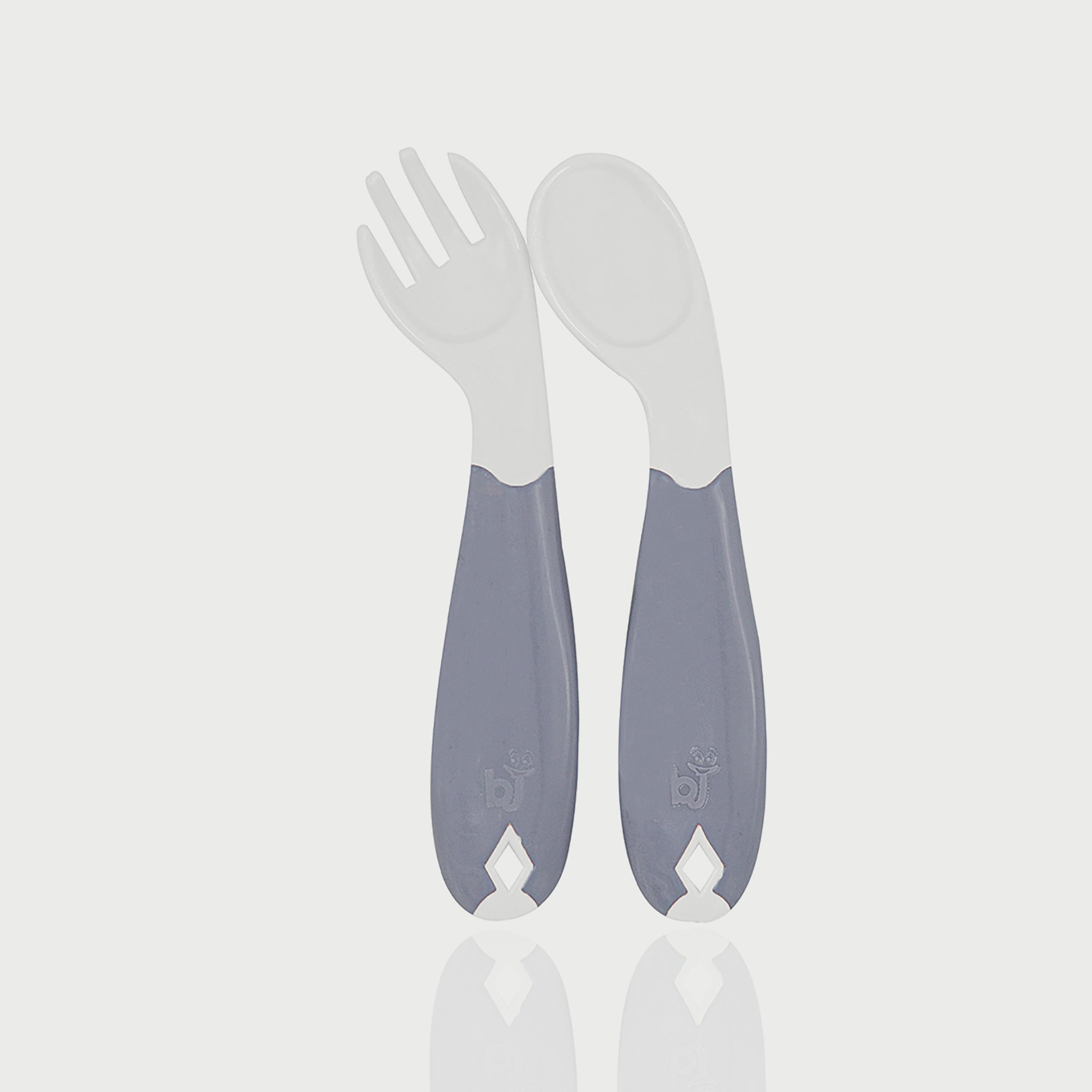 Babyjem Plastic Angled Fork & Spoon Set-baby-feeding-mealtimeessentials-image-2