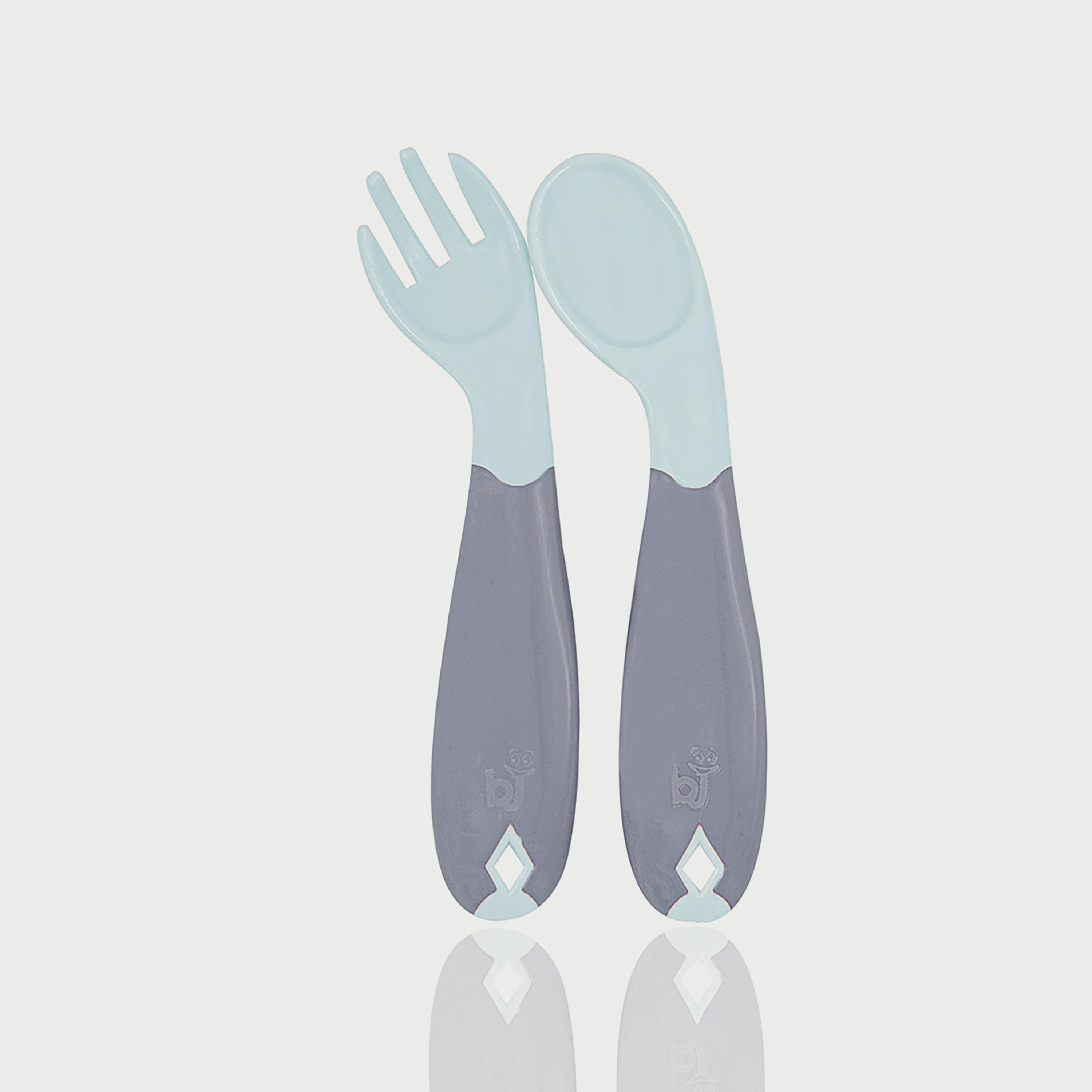 Babyjem Plastic Angled Fork & Spoon Set-baby-feeding-mealtimeessentials-image-3
