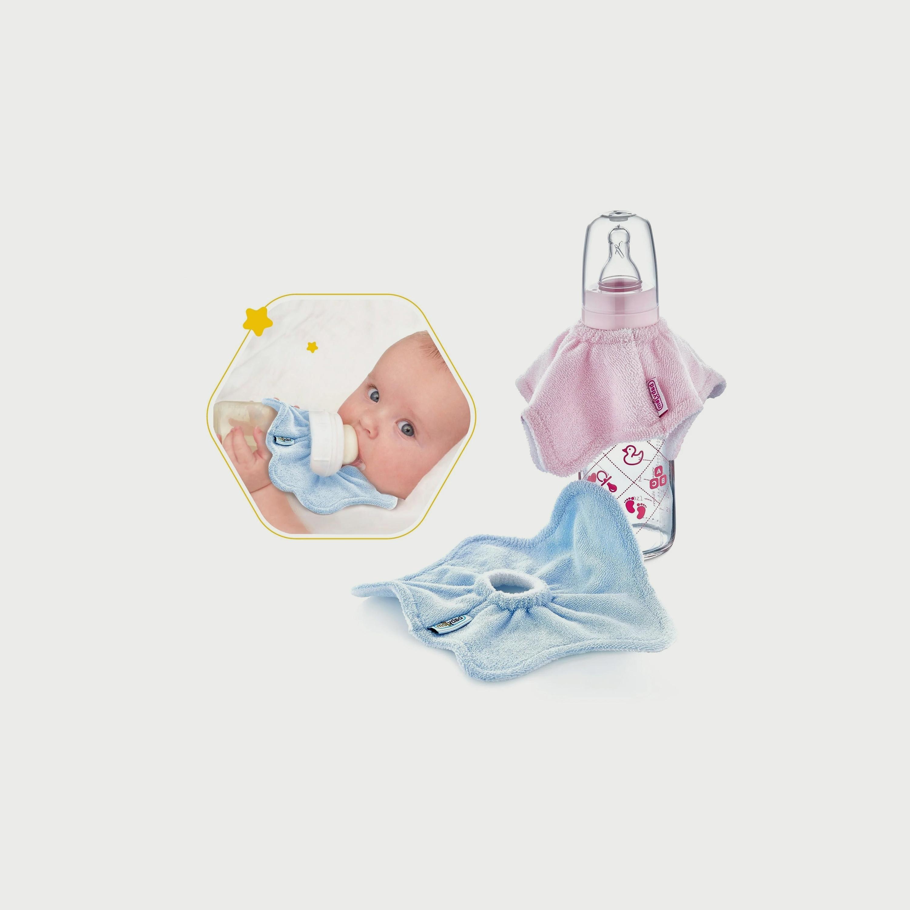 Baby bottle hot sale bib