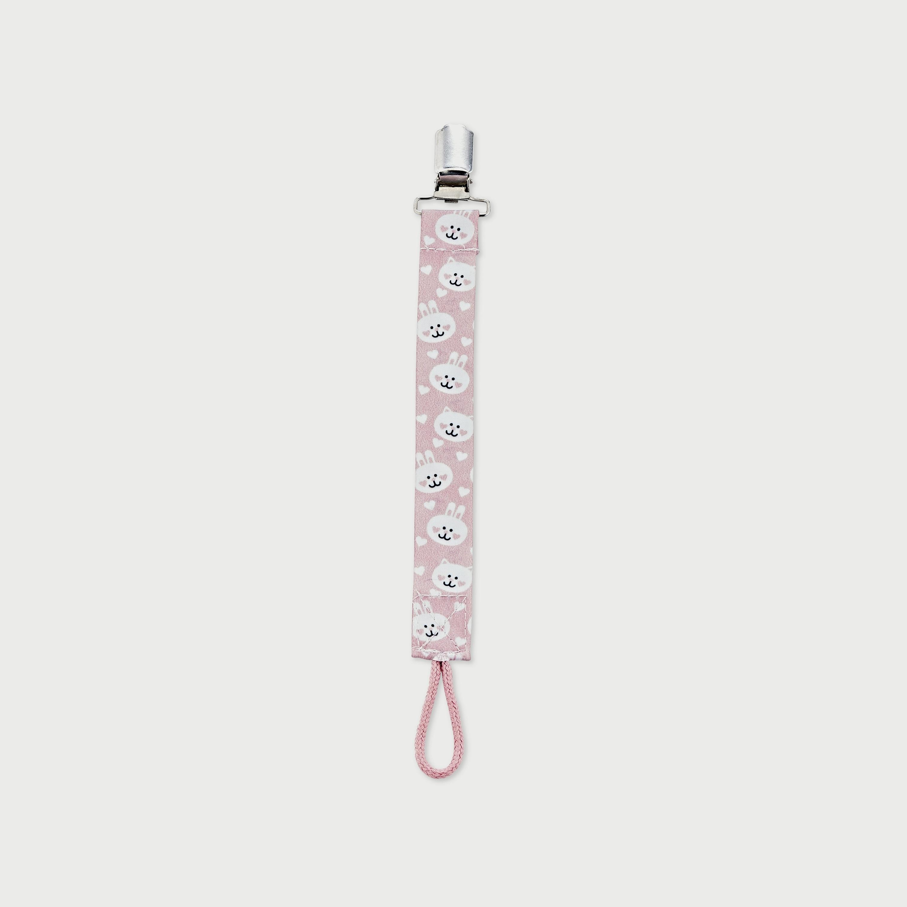 Babyjem Printed Pacifier Holder, 0 Months+, Pink-baby-feeding-pacifiers-image-2