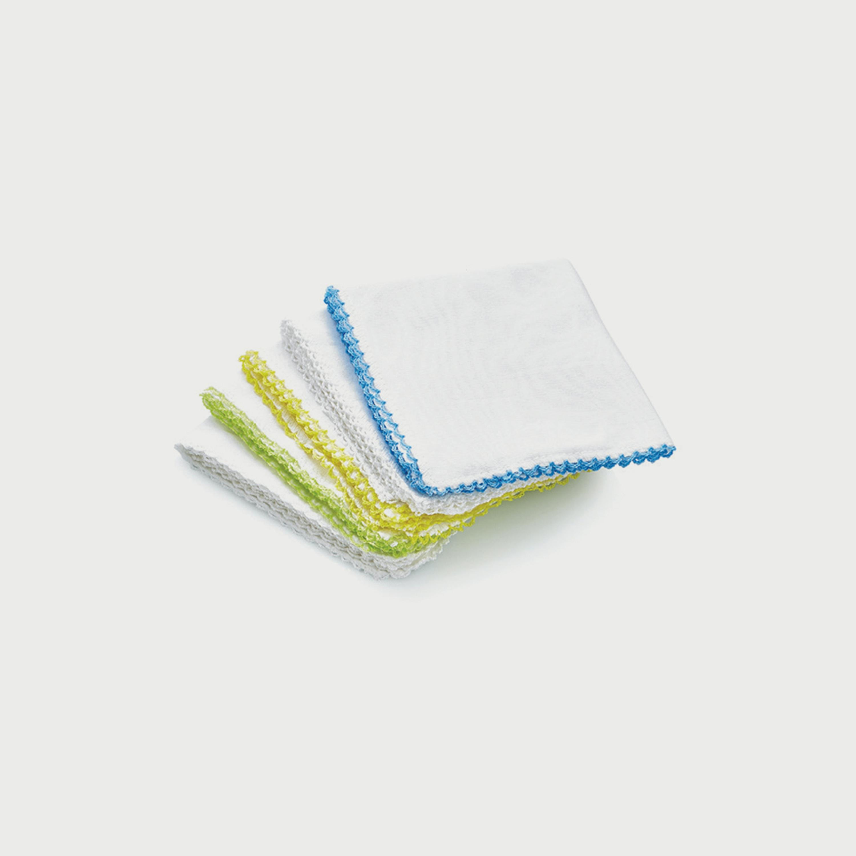 Babyjem 10-Piece Baby Hanky, 0 Months+, White - 4 x 4 x 30 cm-baby-bathandcare-towels-image-2
