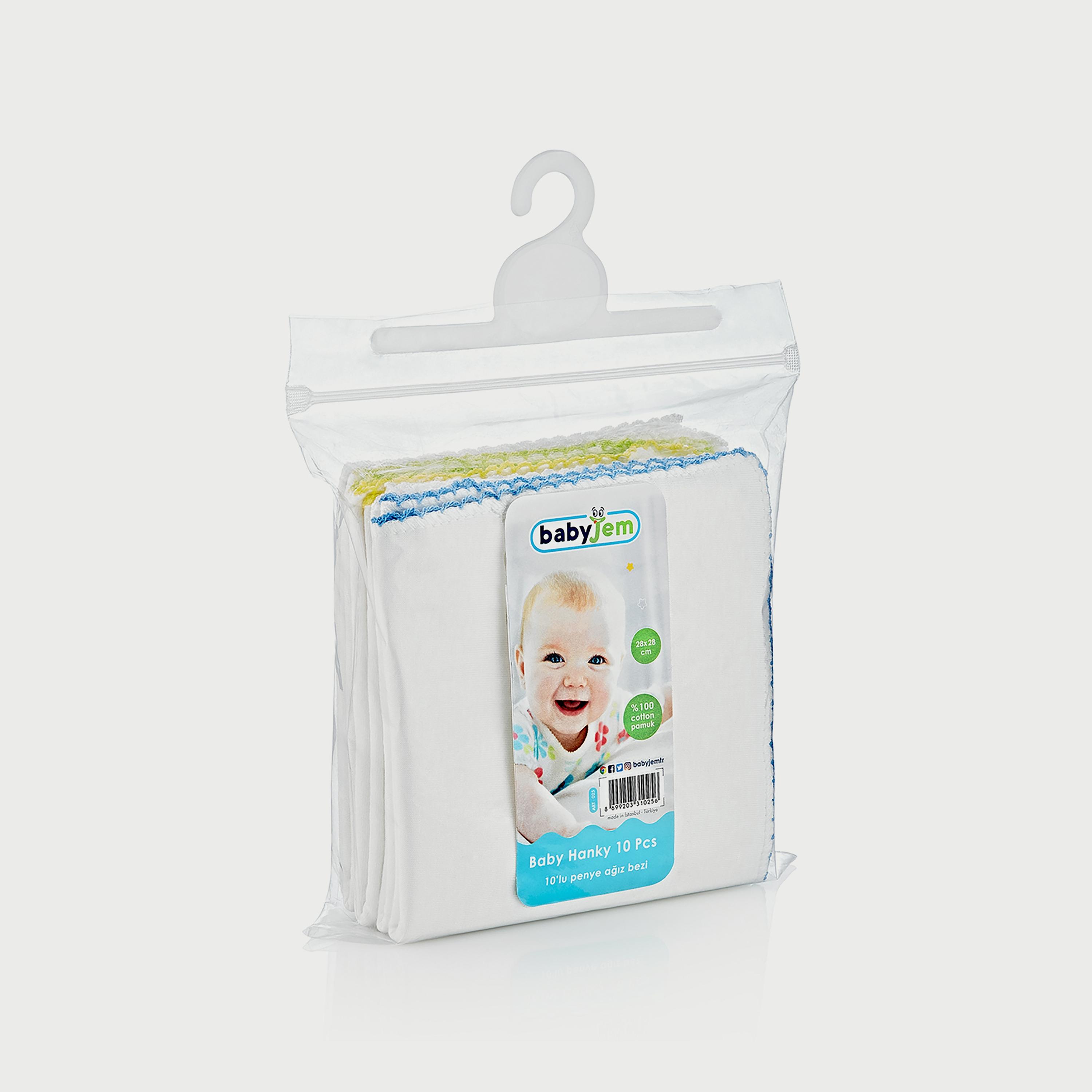 Babyjem 10-Piece Baby Hanky - 15 x 4 x 22 cm-baby-bathandcare-towels-image-2