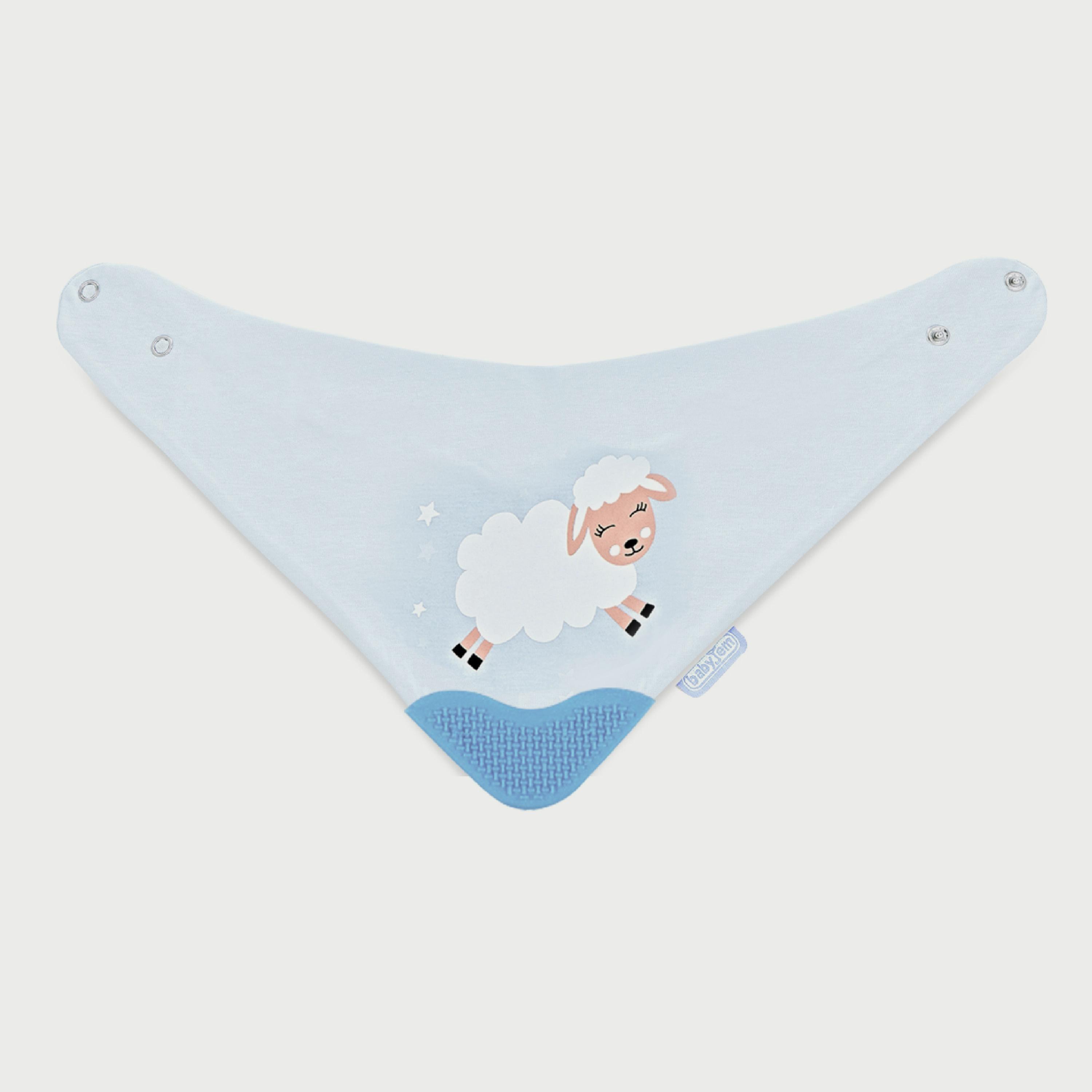 Babyjem Triangle Bib with Teether-baby-feeding-bibs-image-5