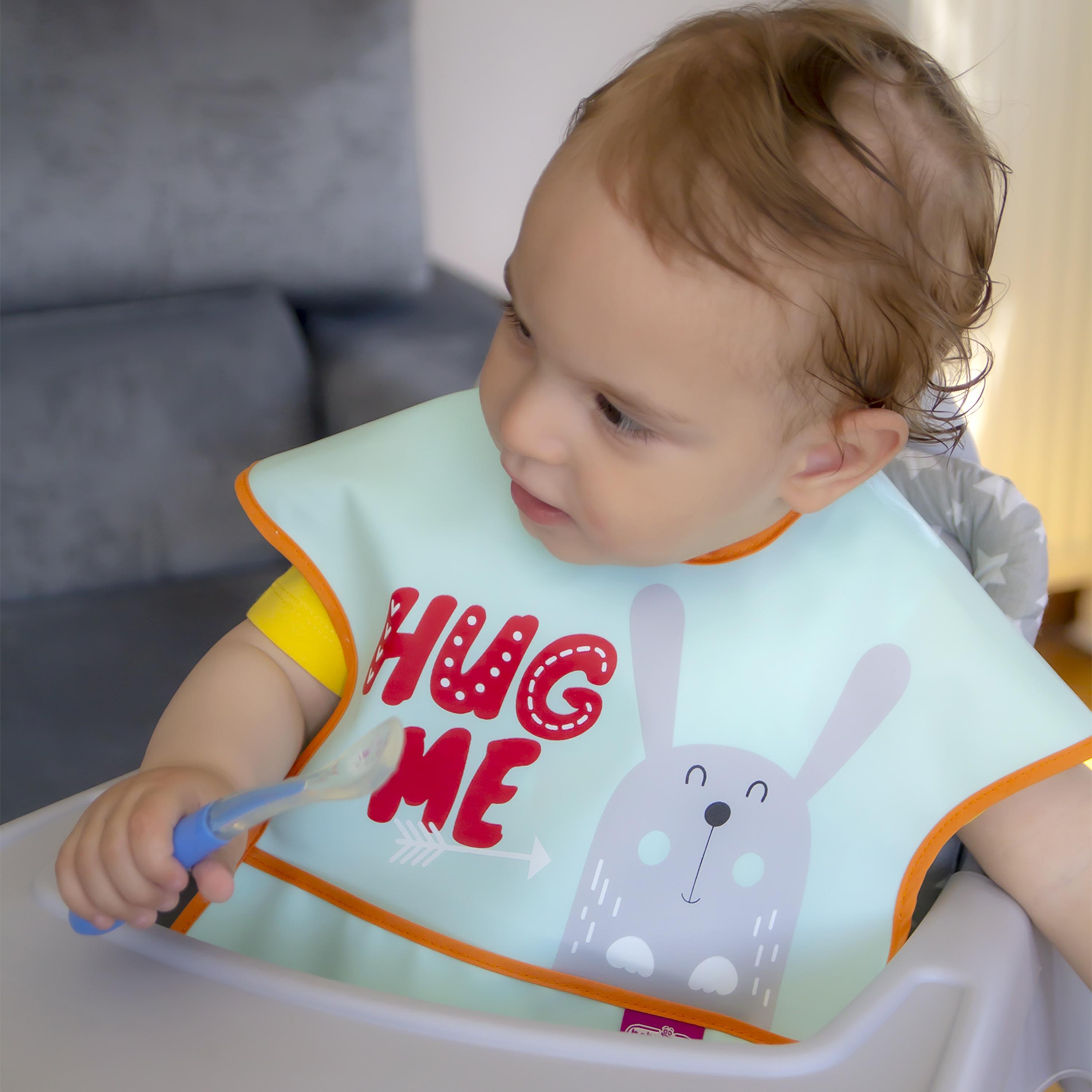 مريلة بولي لارج للأطفال من بيبي جيم-baby-feeding-bibs-image-10