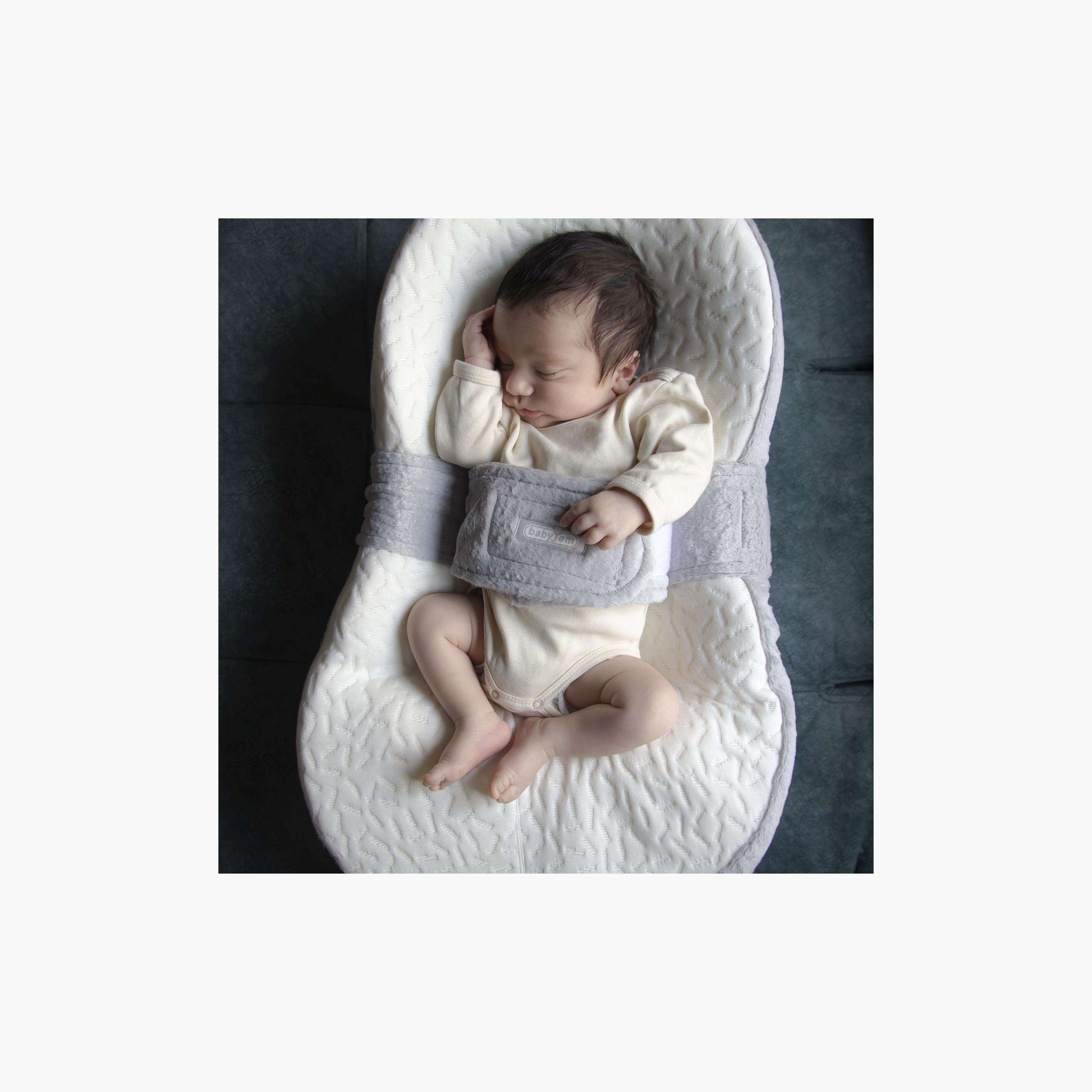 Babyjem My First Tummy Bed, 0-6 Months, Grey-baby-nursery-babybedding-image-3
