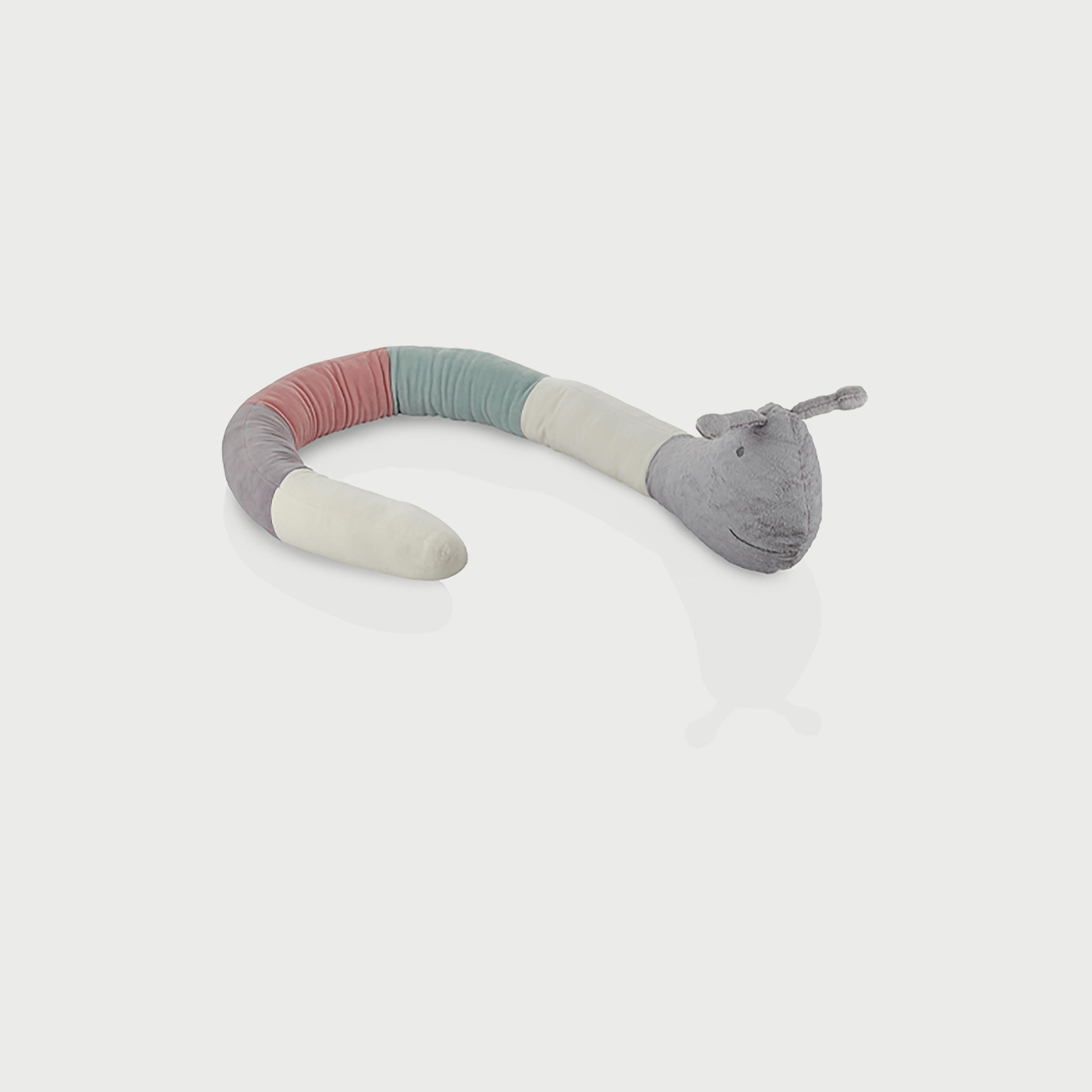 Babyjem Caterpillar Positioner Velvet Pillow, 0-6 Months, Multicolour-baby-nursery-babybedding-image-1