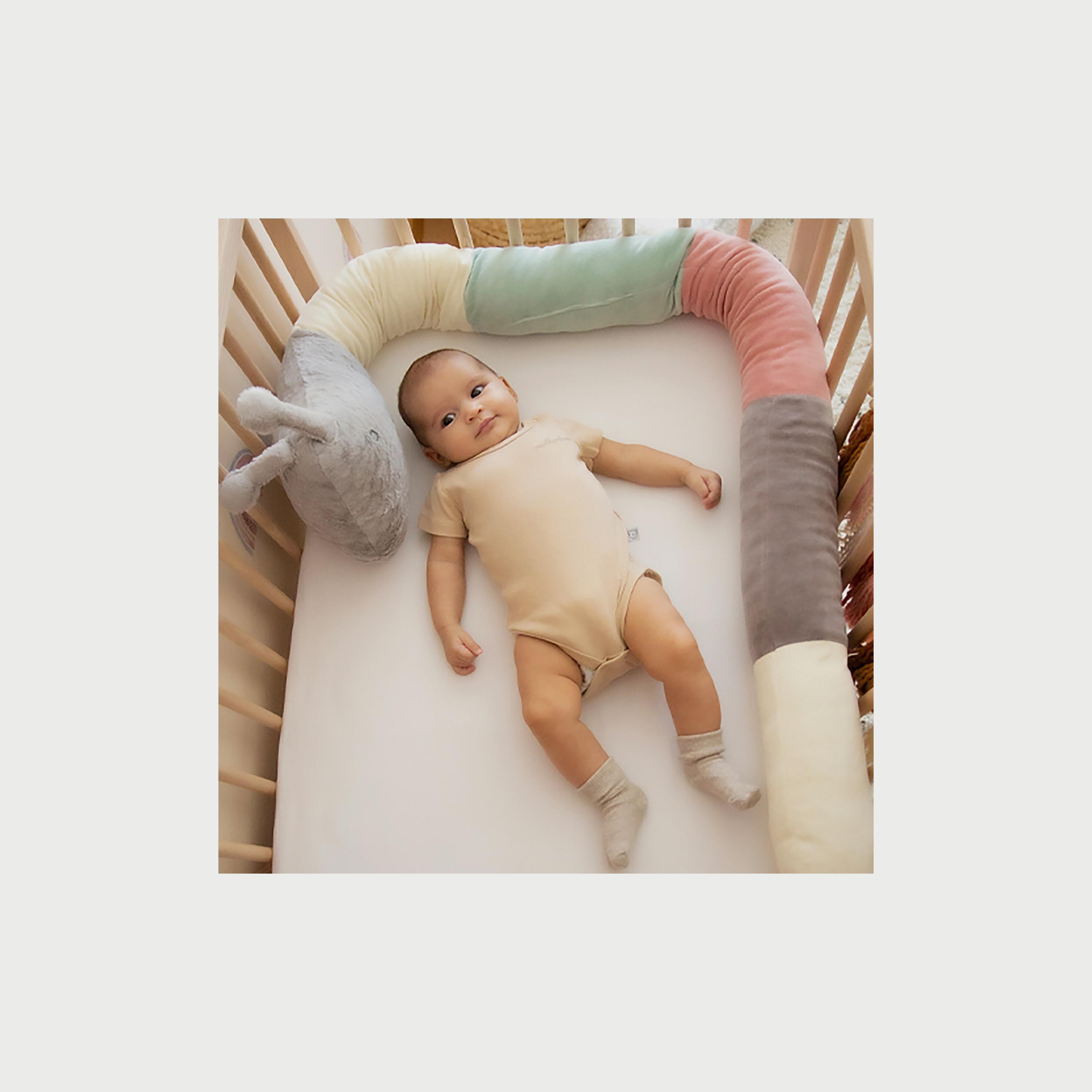 Babyjem Caterpillar Positioner Velvet Pillow, 0-6 Months, Multicolour-baby-nursery-babybedding-image-4