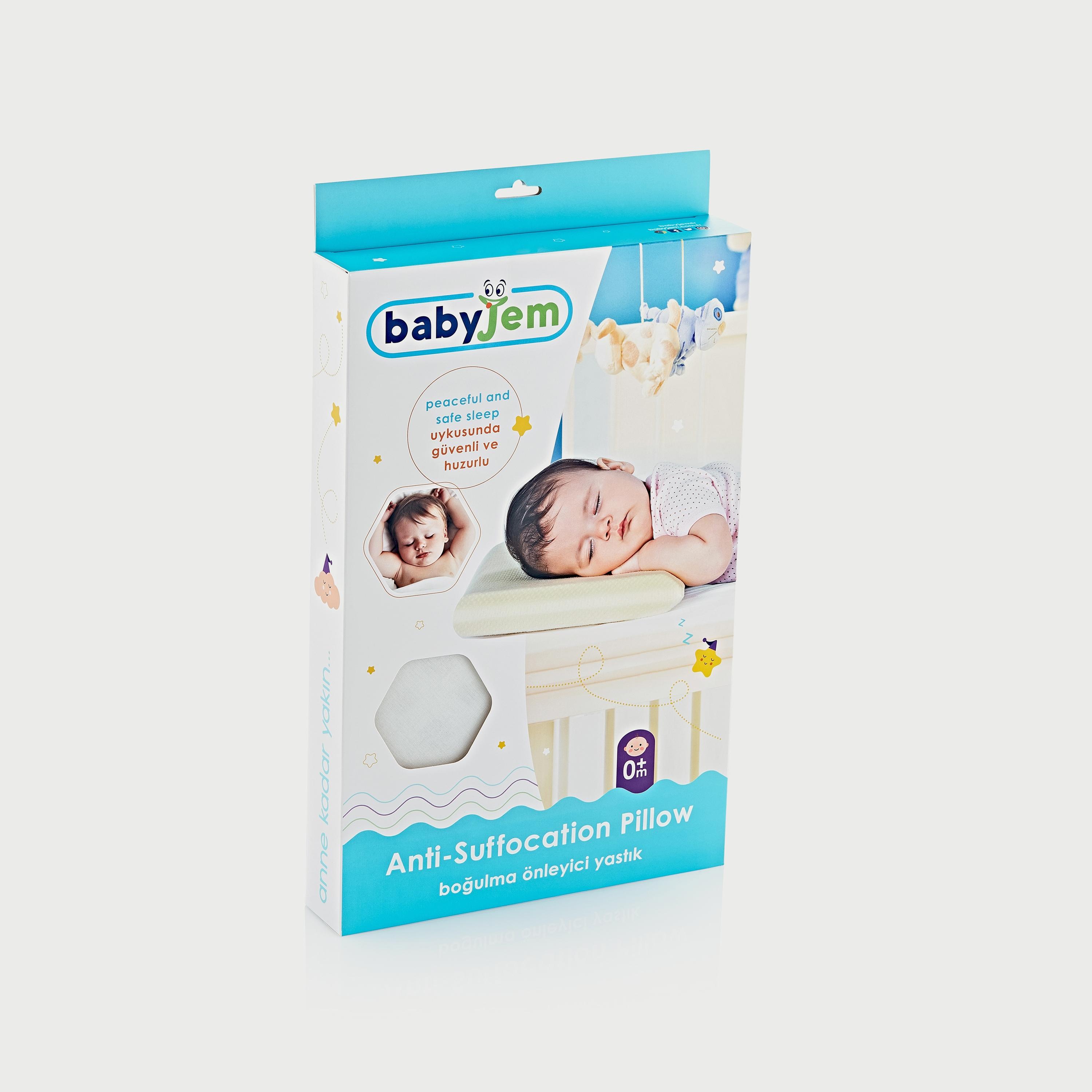 Babyjem Anti Suffocation Baby Pillow, 0-6 Months, White-baby-nursery-babybedding-image-2
