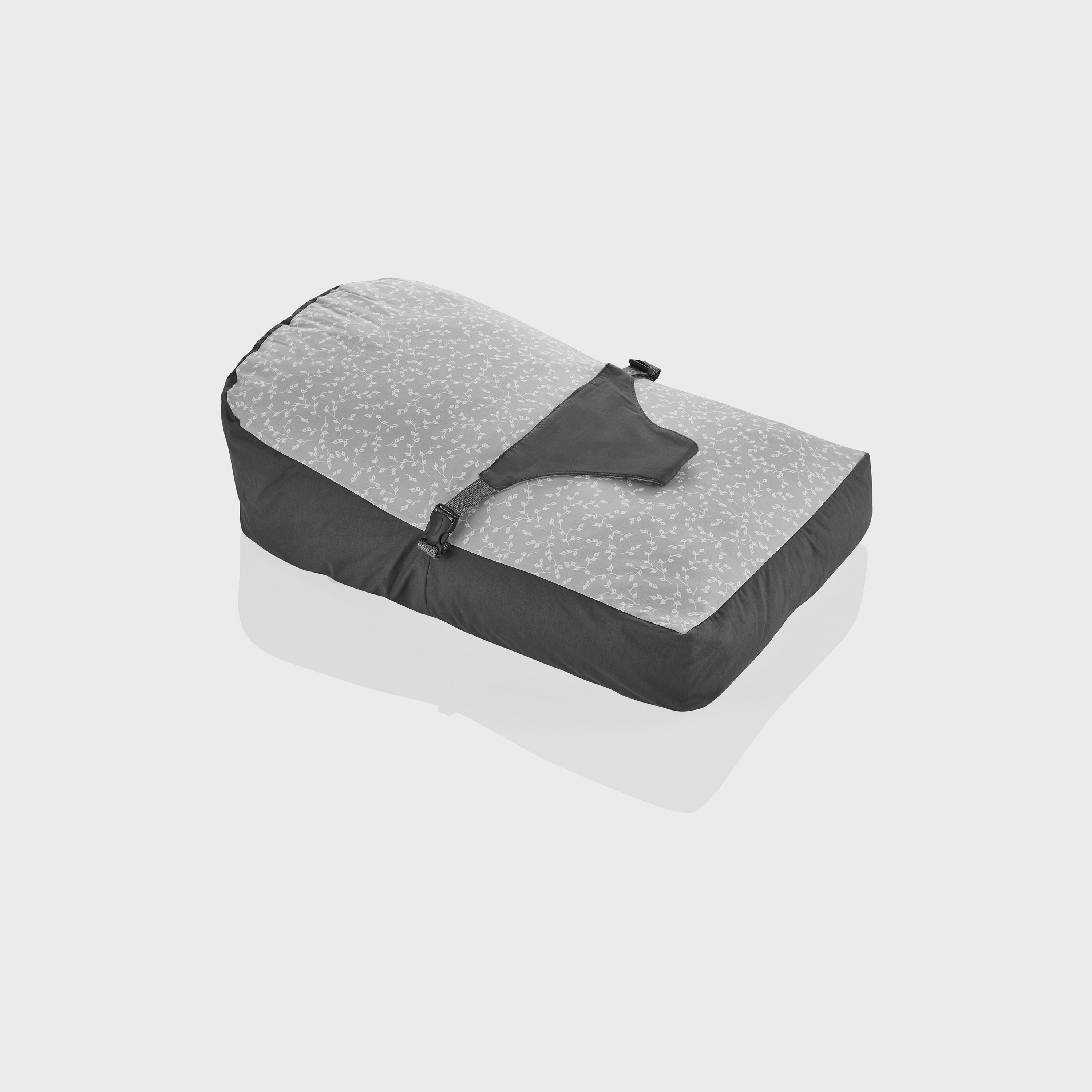 Babyjem Soft Baby Sleeping Cushion with Belt, 0-6 Months, Grey/Black-baby-nursery-babybedding-image-1