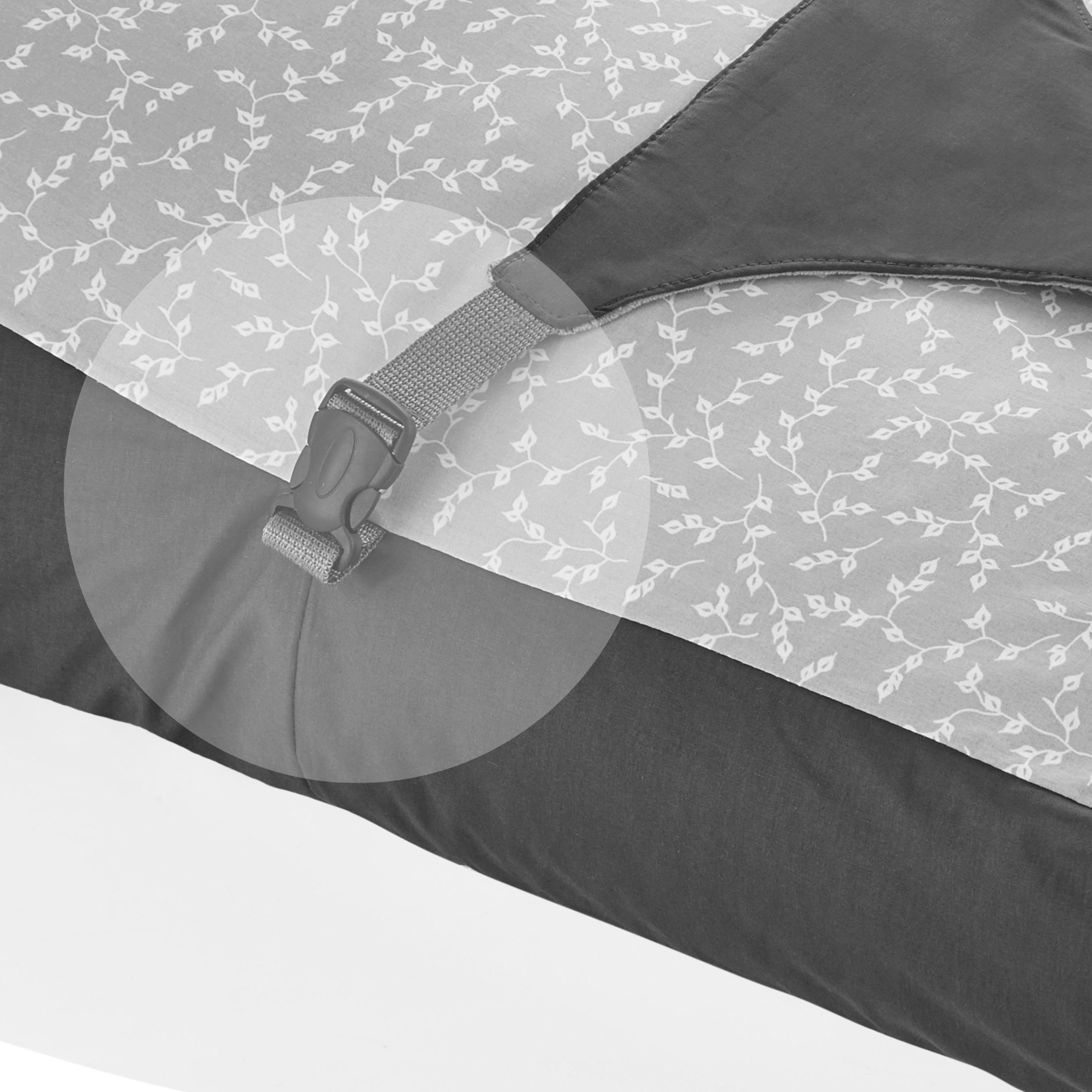 Babyjem Soft Baby Sleeping Cushion with Belt, 0-6 Months, Grey/Black-baby-nursery-babybedding-image-3