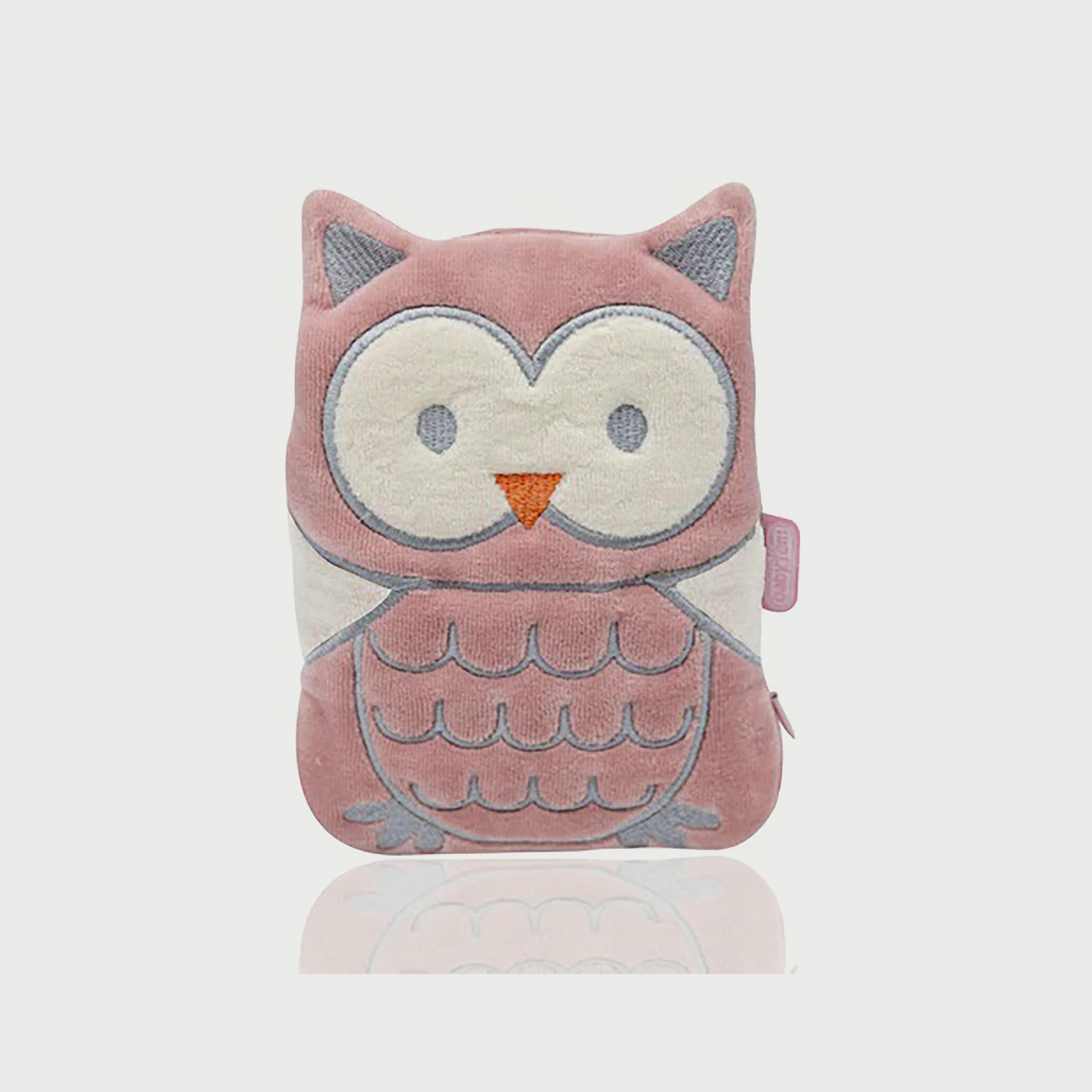 Babyjem Cherry Seeds Filled Velvet Colic Owl Shaped Pillow-baby-nursery-babybedding-image-1