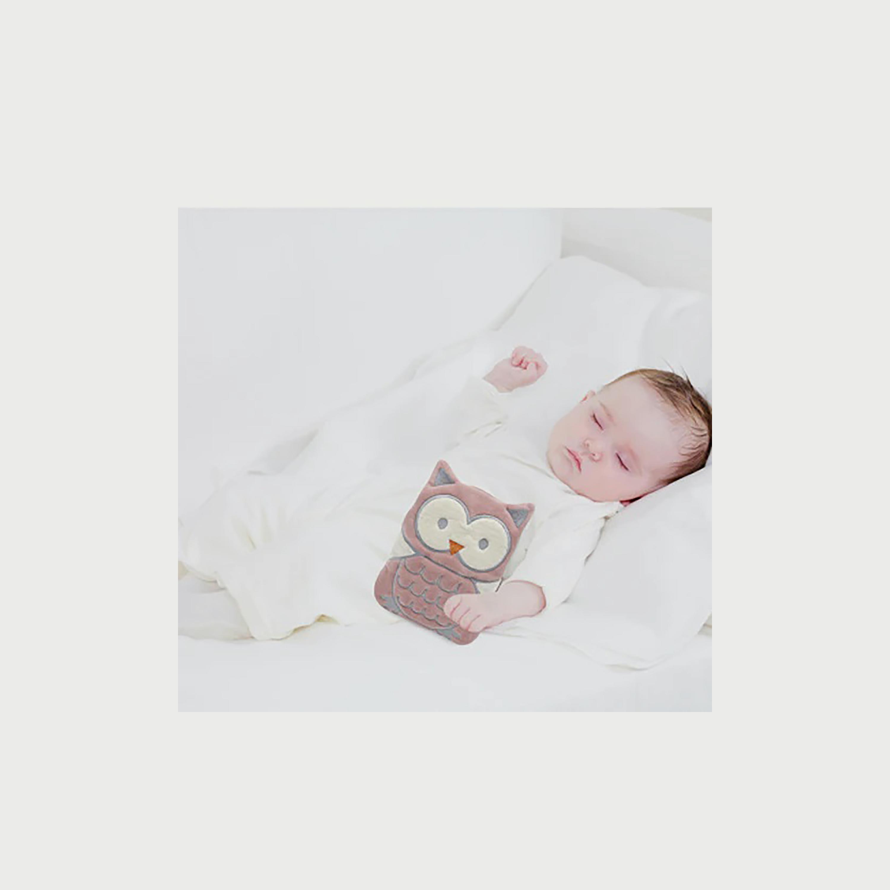 Babyjem Cherry Seeds Filled Velvet Colic Owl Shaped Pillow-baby-nursery-babybedding-image-3