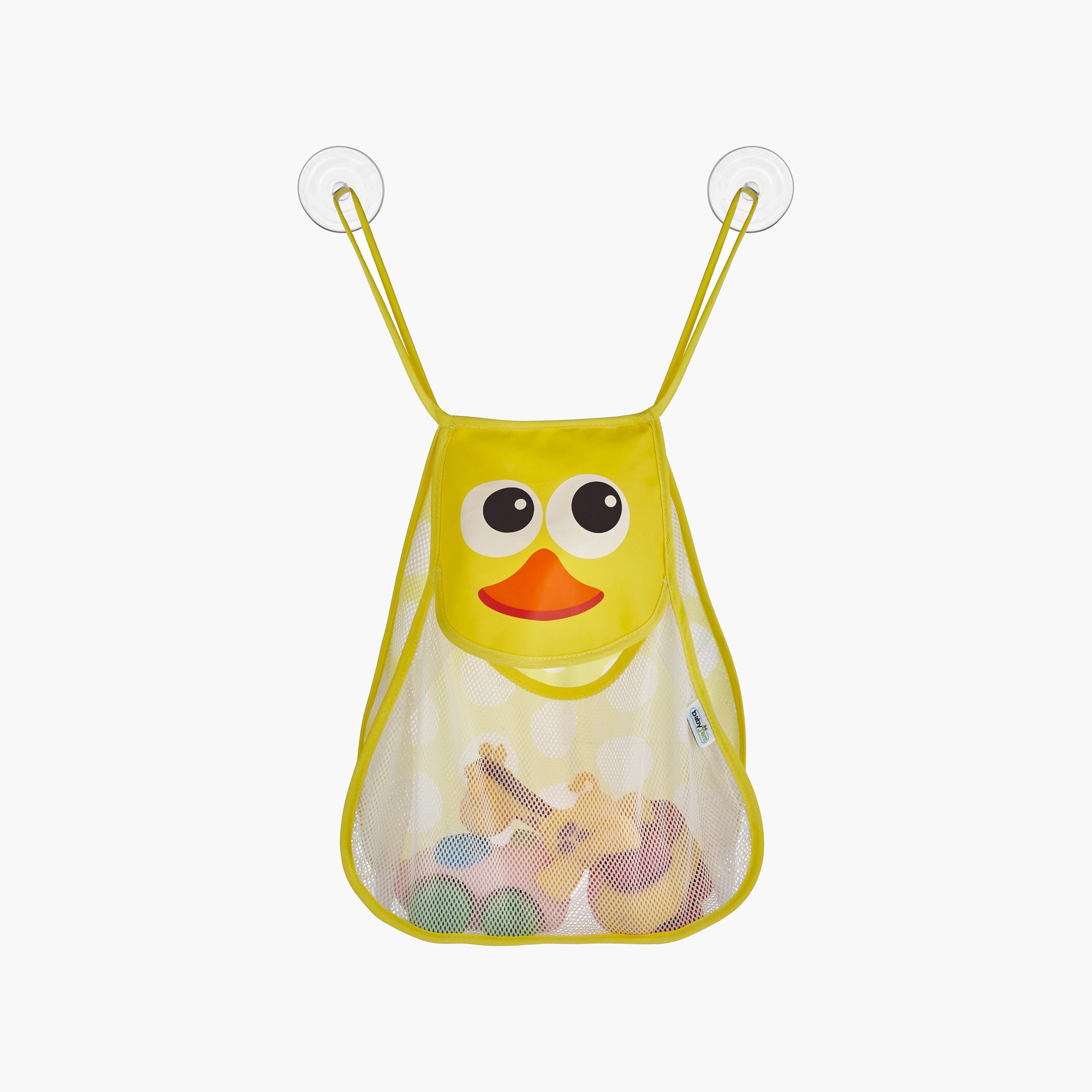 Babyjem Duck Shaped Bath Toy Organizer Bag, Adult, Yellow/White-baby-nursery-furniture-cribsandbeds-beds-image-1
