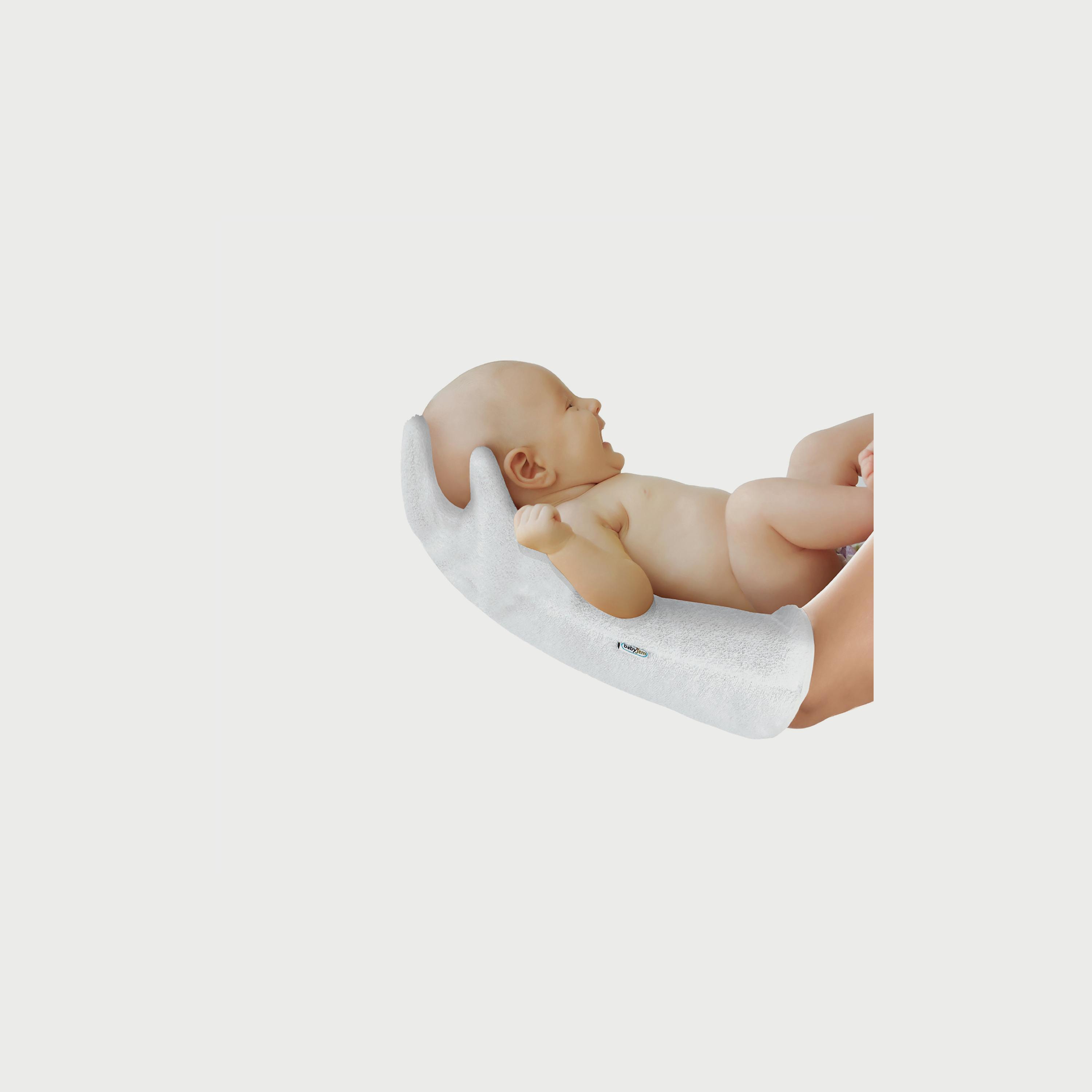 قفاز استحمام للرضع من بيبي جيم، + 0 أشهر، أبيض-baby-bathandcare-bathtubs-image-2