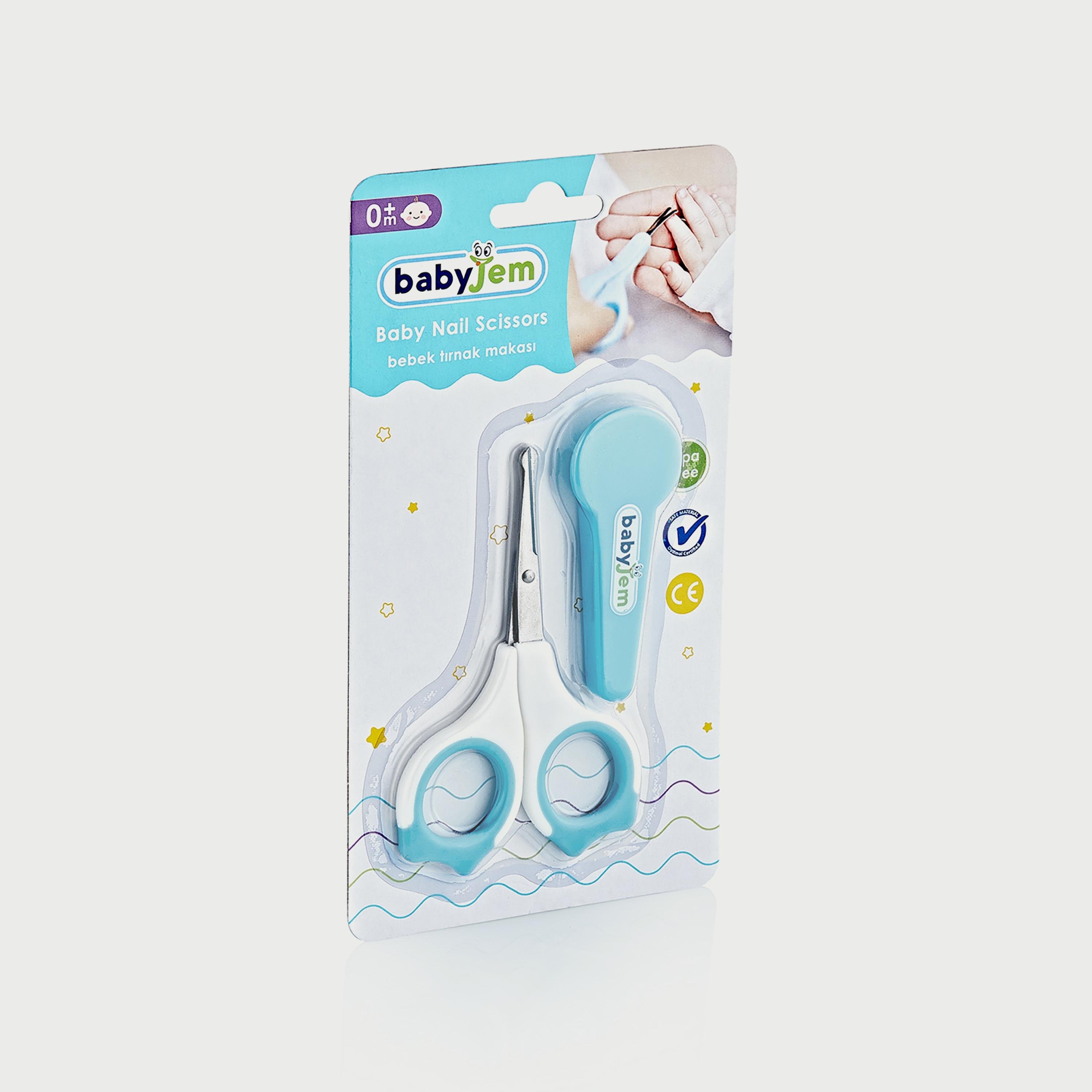 Babyjem 2-Piece Nail Scissors with Case Set for Babies-baby-bathandcare-hairbodyskincare-image-2