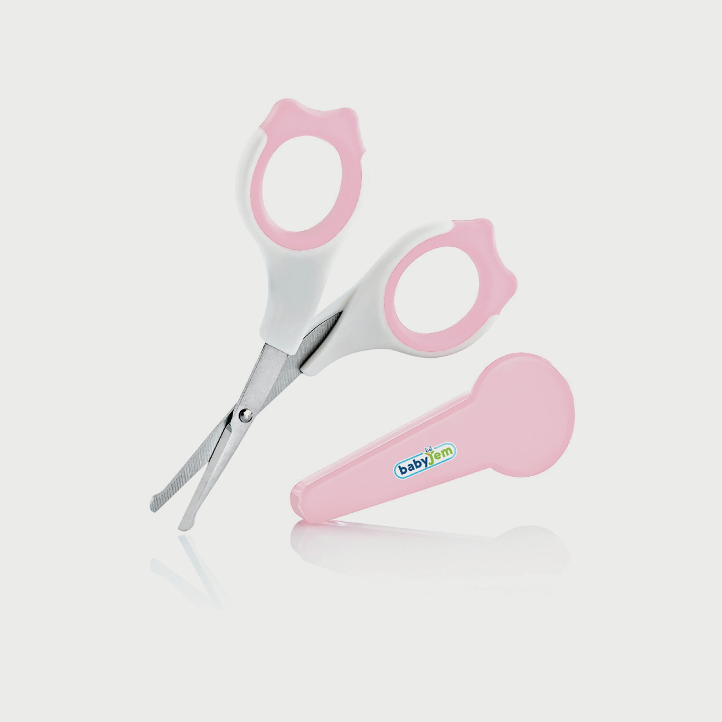 Babyjem 2-Piece Nail Scissors with Case Set for Babies-baby-bathandcare-hairbodyskincare-image-1