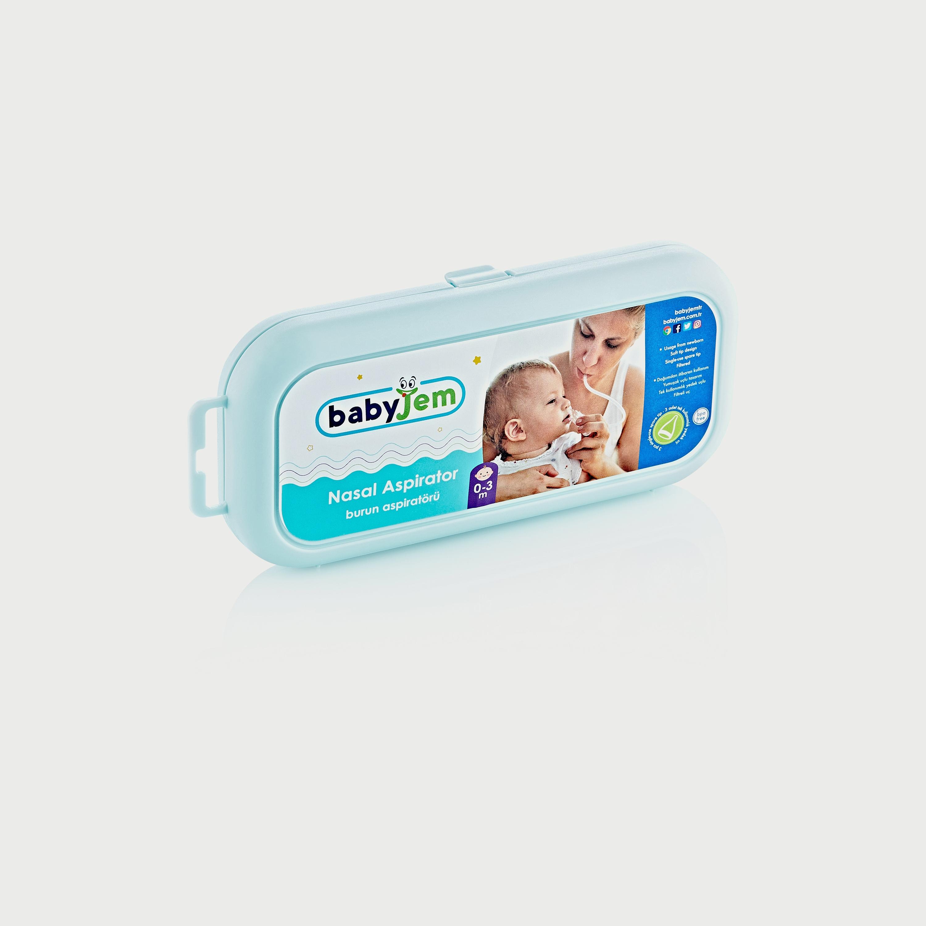 Babyjem Nasal Aspirator for Babies, 0-3 Months, Transparent-baby-healthandsafety-thermometersandaspirators-image-5