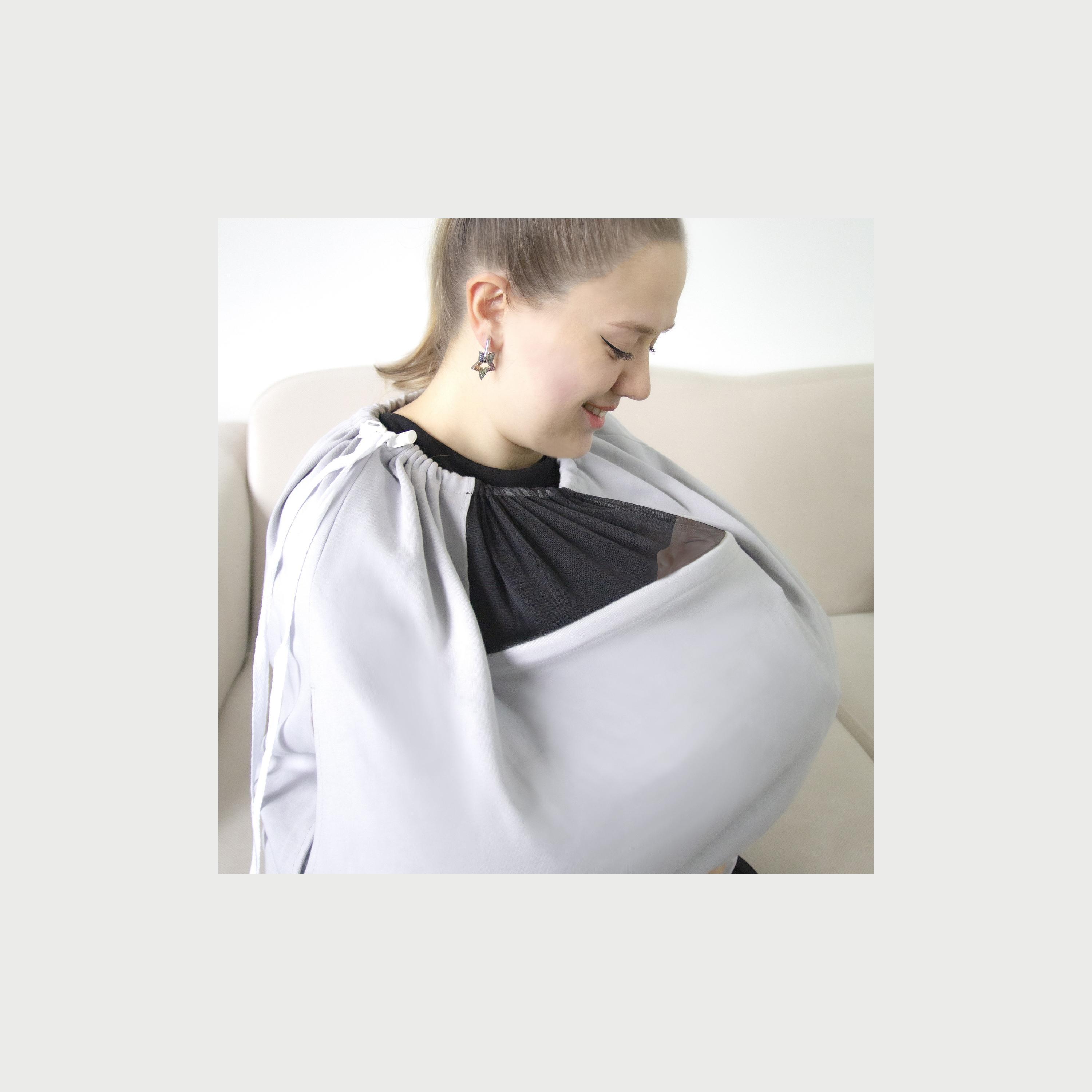 Babyjem Breast Feeding with Tulle Cover-baby-feeding-breastfeedingandcare-image-2