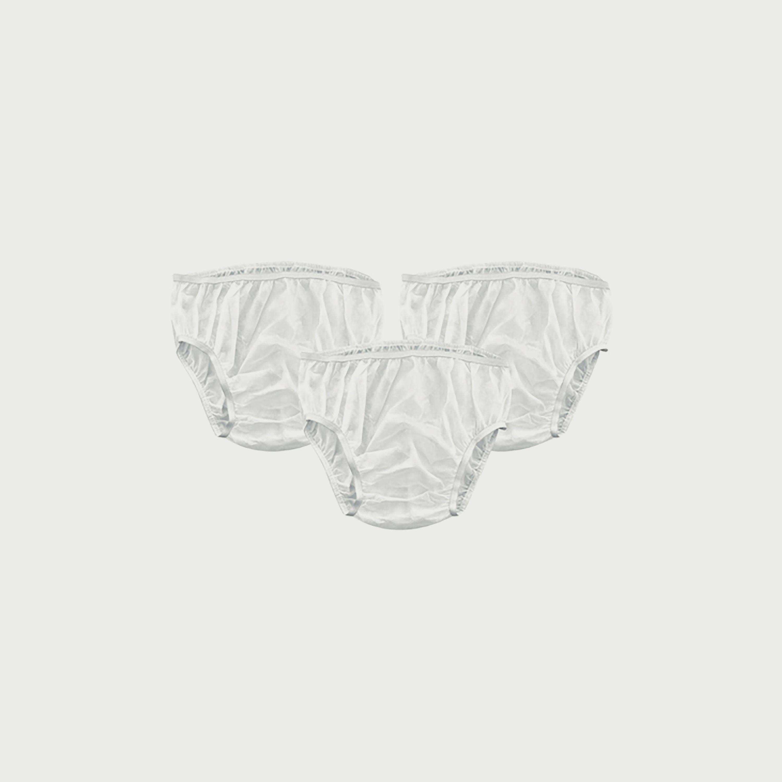 مجموعة ملابس داخلية 3 قطع للاستعمال مرة واحدة من بيبي جيم، أبيض-women-clothing-maternity-lingerie-panties-image-4
