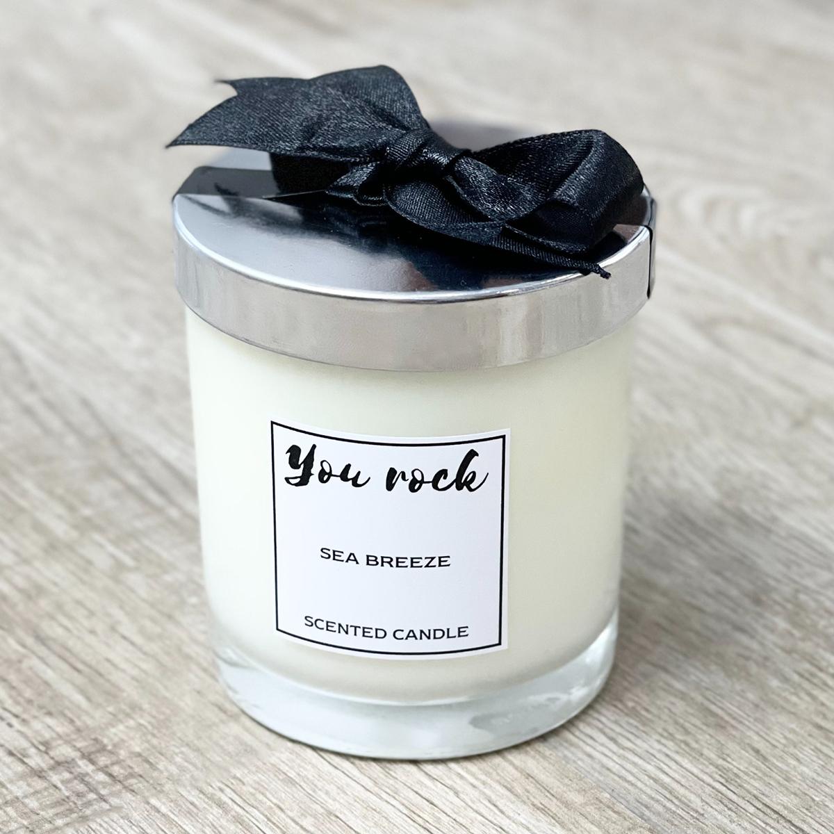 You Rock Sea Breeze Scented Jar Candle
