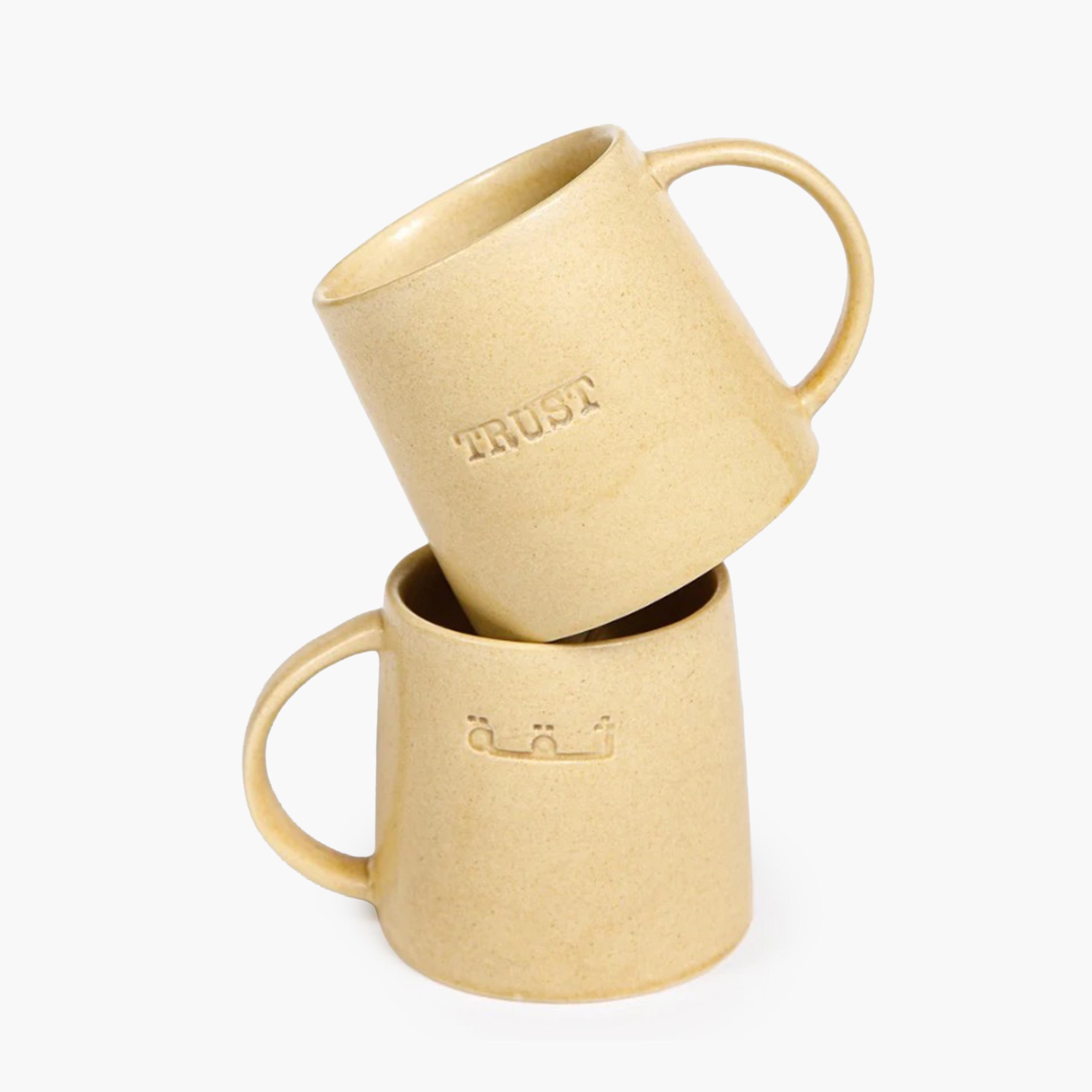Siqa 2-Piece Handcrafted Ceramic Mug Set
