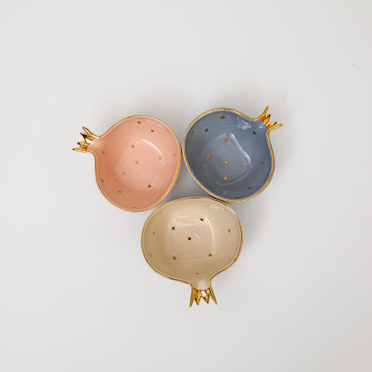 Anaar Handcrafted Ceramic Serving Bowl - Set of 3
