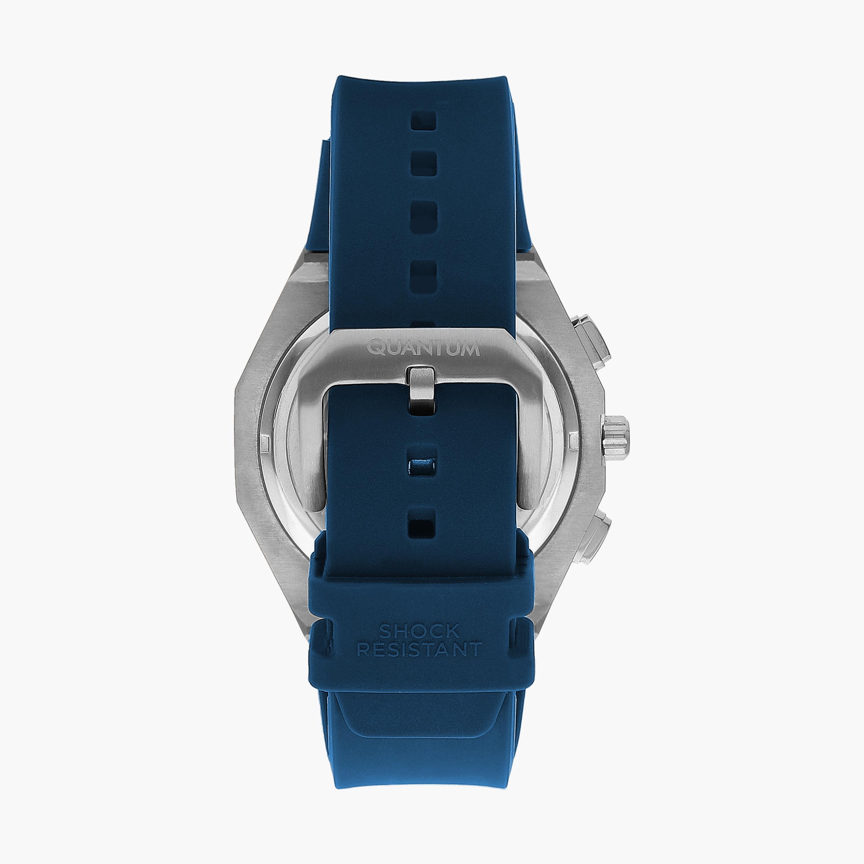 ساعة يد تناظرية فضية وذهبية بسوار ستانلس ستيل للرجال من أوماكس - 00HYB117N008-men-watchesandjewellery-watches-image-3