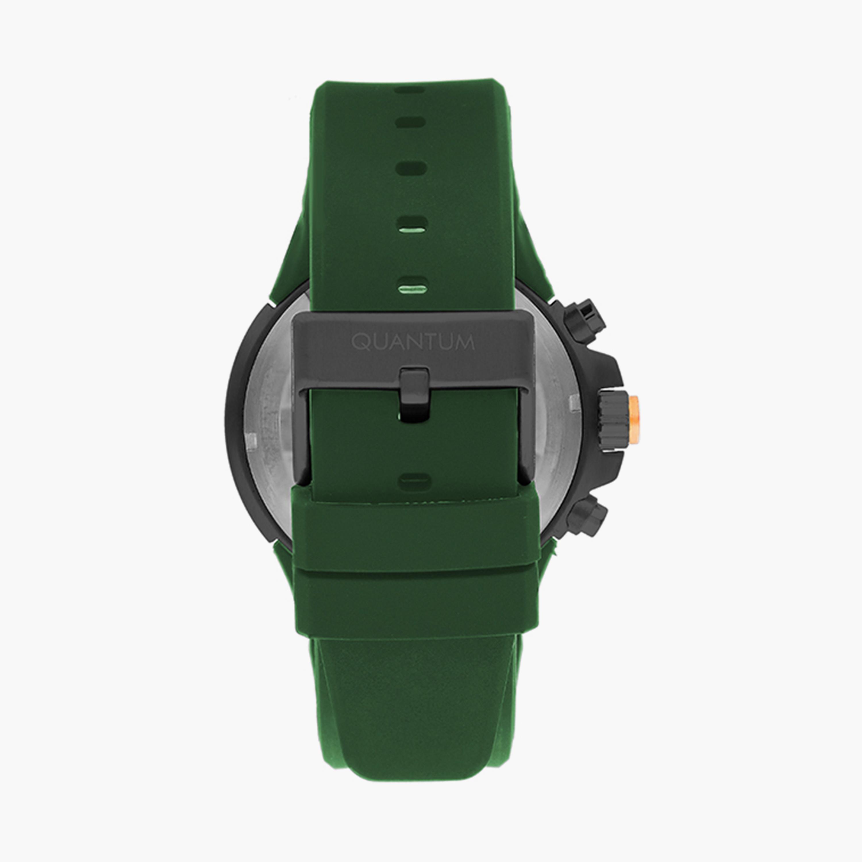  PWG1004.075 ساعة كرونوغراف بسوار سيليكون اخضر من كوانتوم للرجال -men-watchesandjewellery-watches-image-3