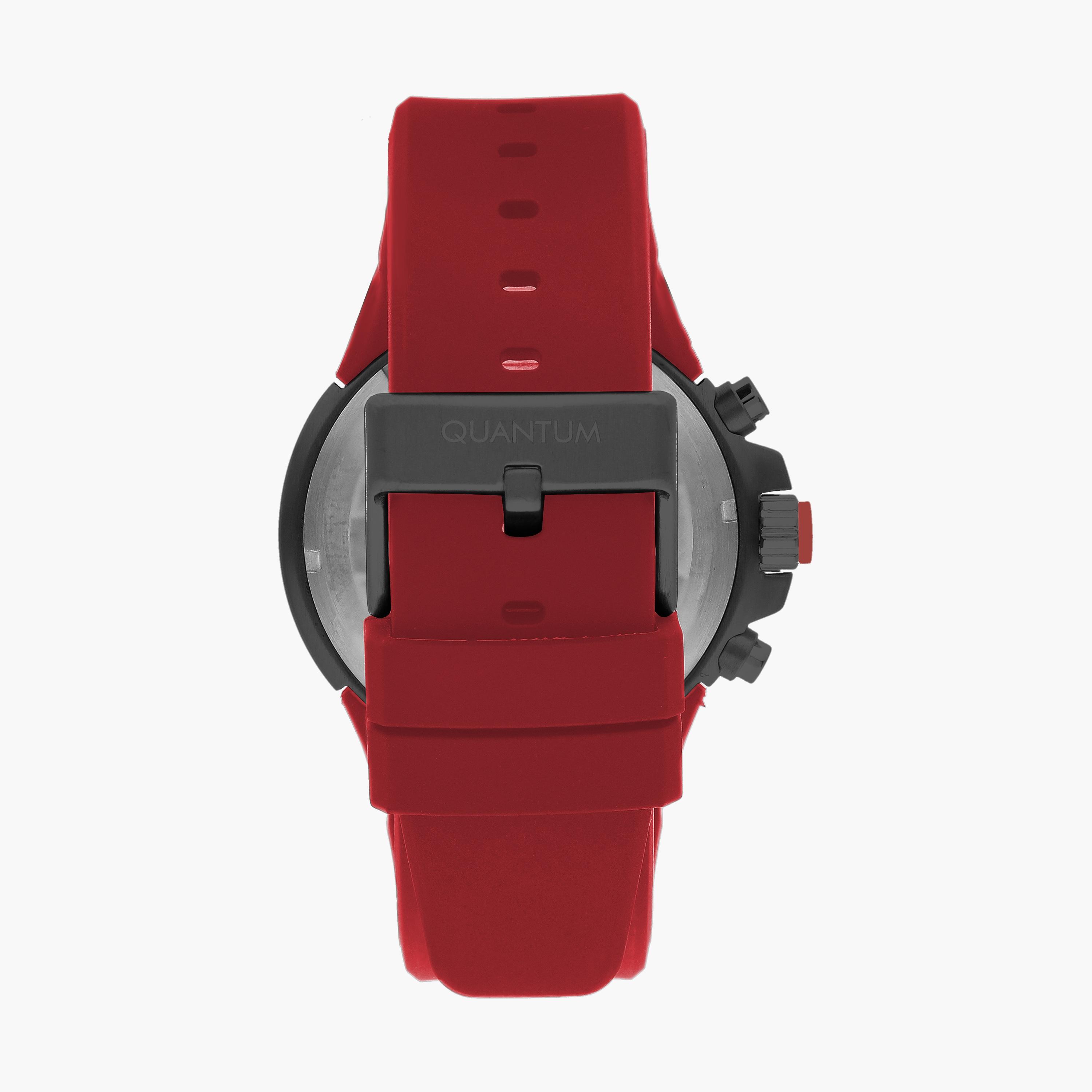  PWG1004.658 ساعة كرونوغراف بسوار سيليكون احمر للرجال من كوانتوم -men-watchesandjewellery-watches-image-3